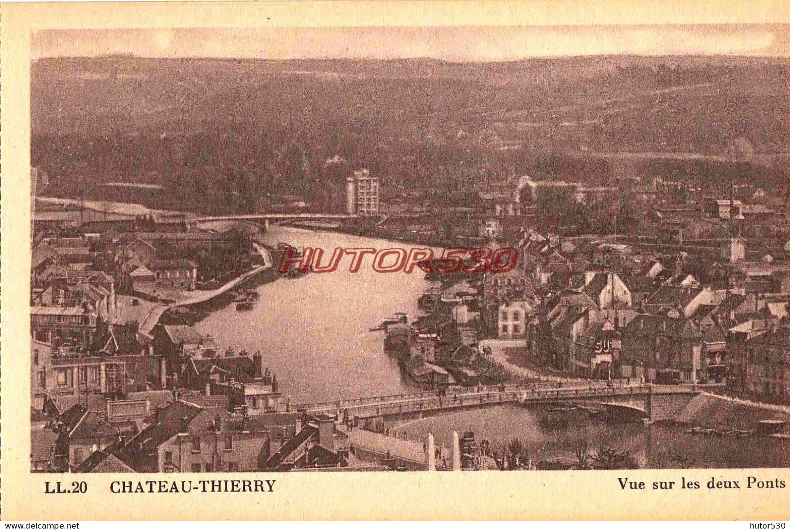 CPA CHATEAU THIERRY - VUE SUR LES DEUX PONTS - Chateau Thierry