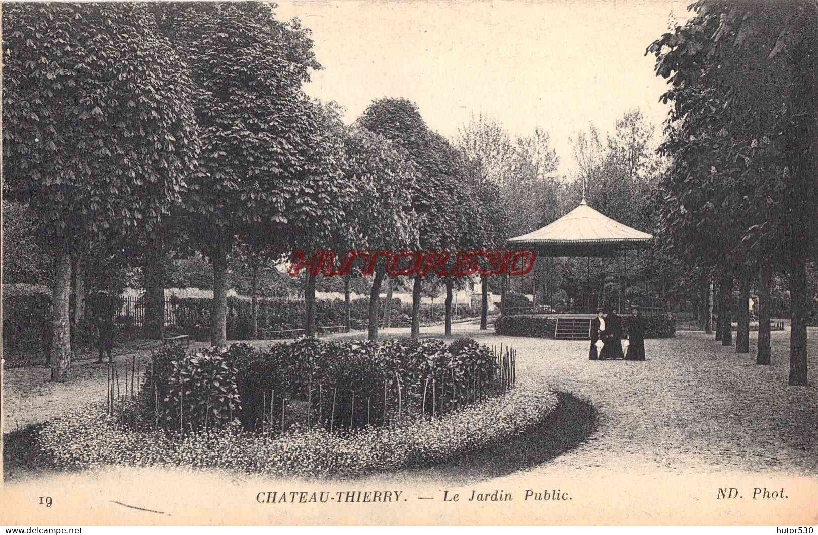 CPA CHATEAU THIERRY - LE JARDIN PUBLIC - Chateau Thierry