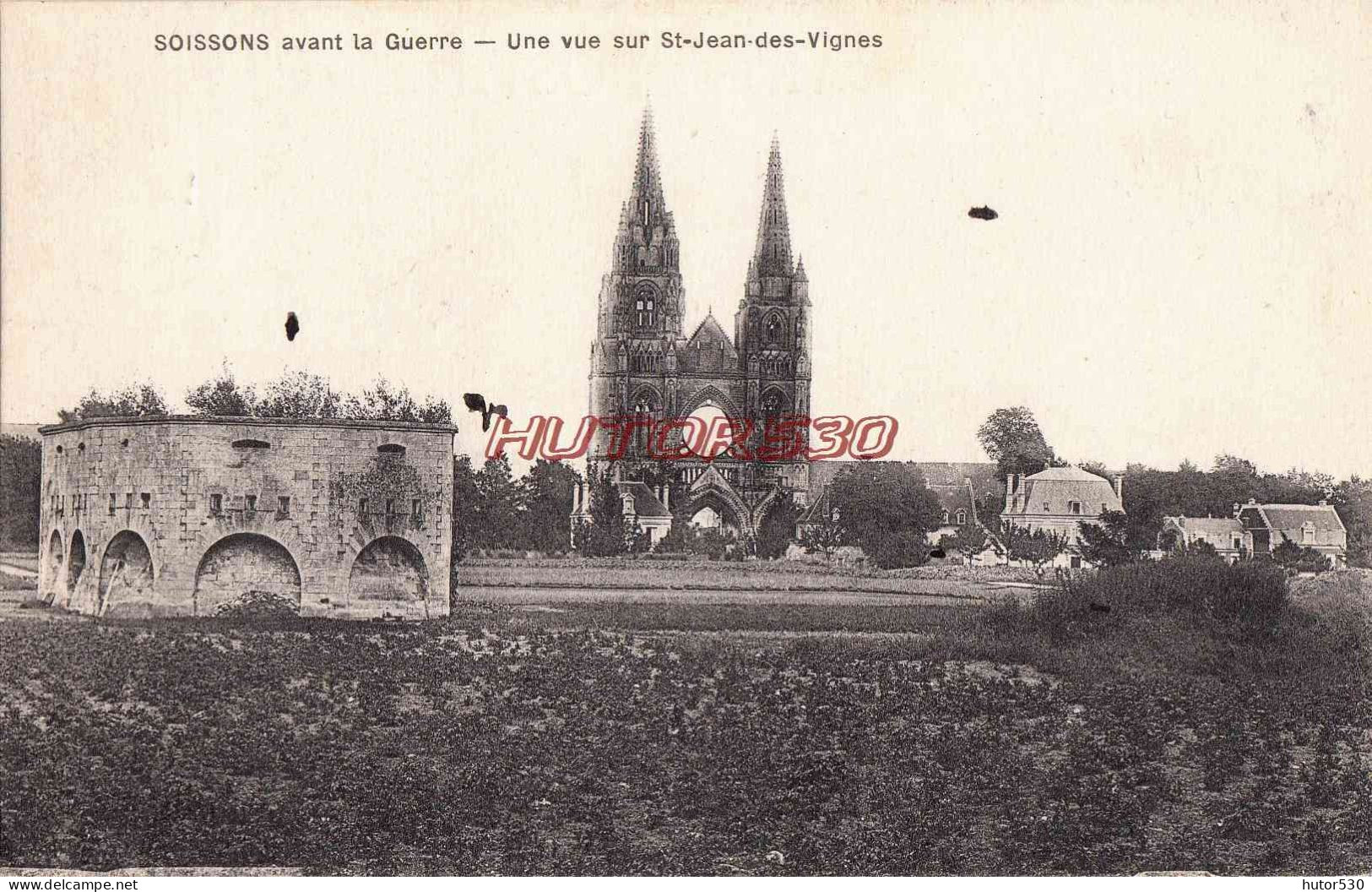 CPA SOISSONS - VUE SUR ST JEAN DES VIGNES AVANT LA GUERRE - Soissons