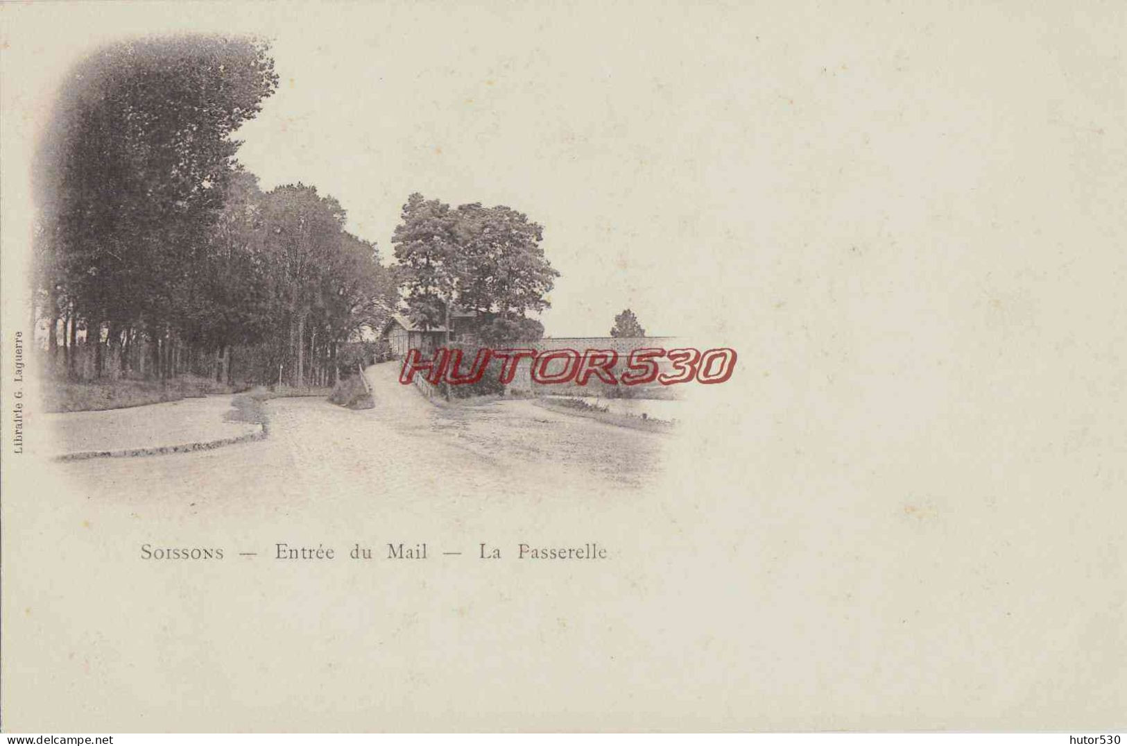 CPA SOISSONS - ENTREE DU MAIL - LA PASSERELLE - Soissons