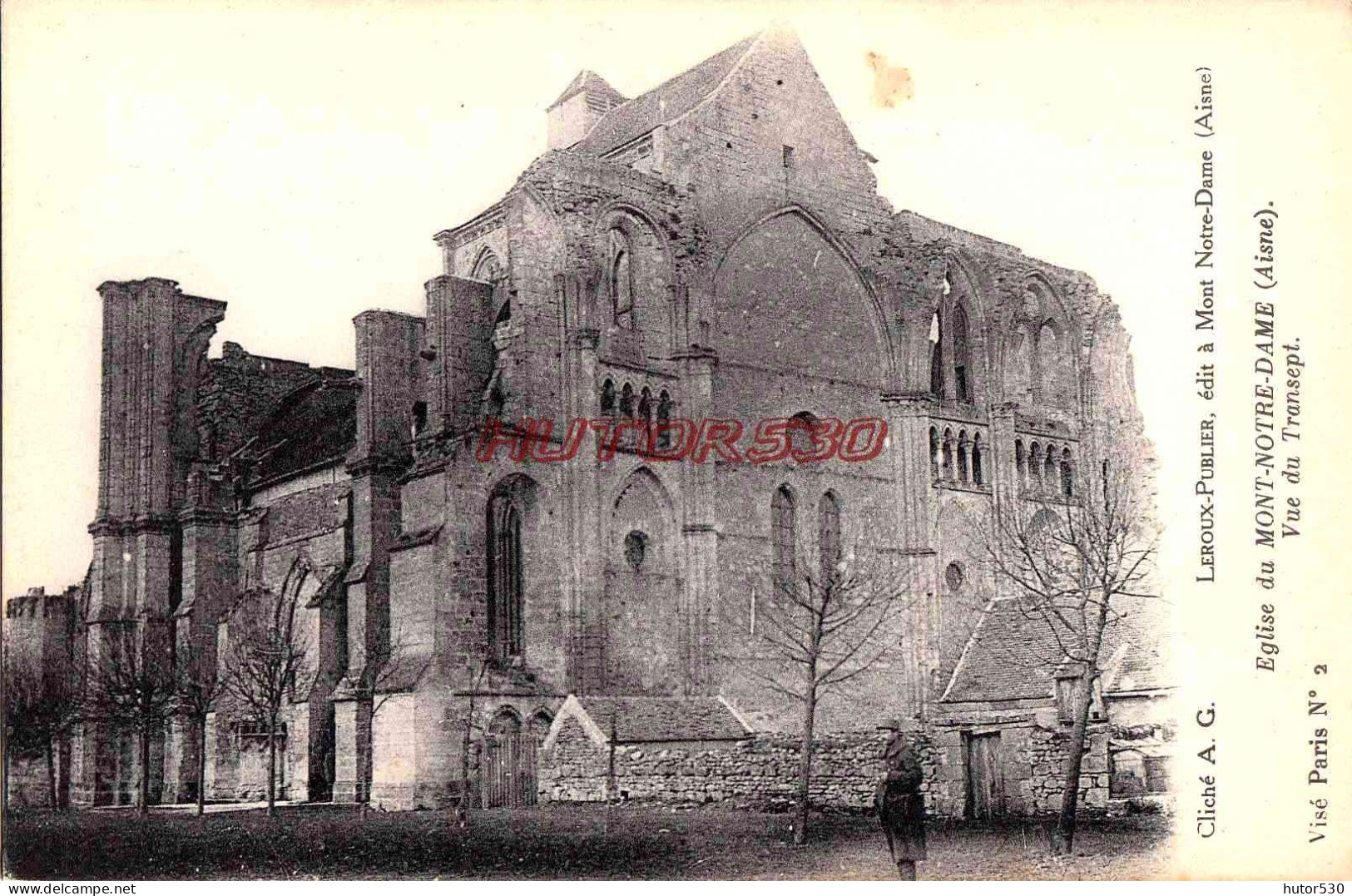 CPA MONT NOTRE DAME - AISNE - L'EGLISE - Andere & Zonder Classificatie