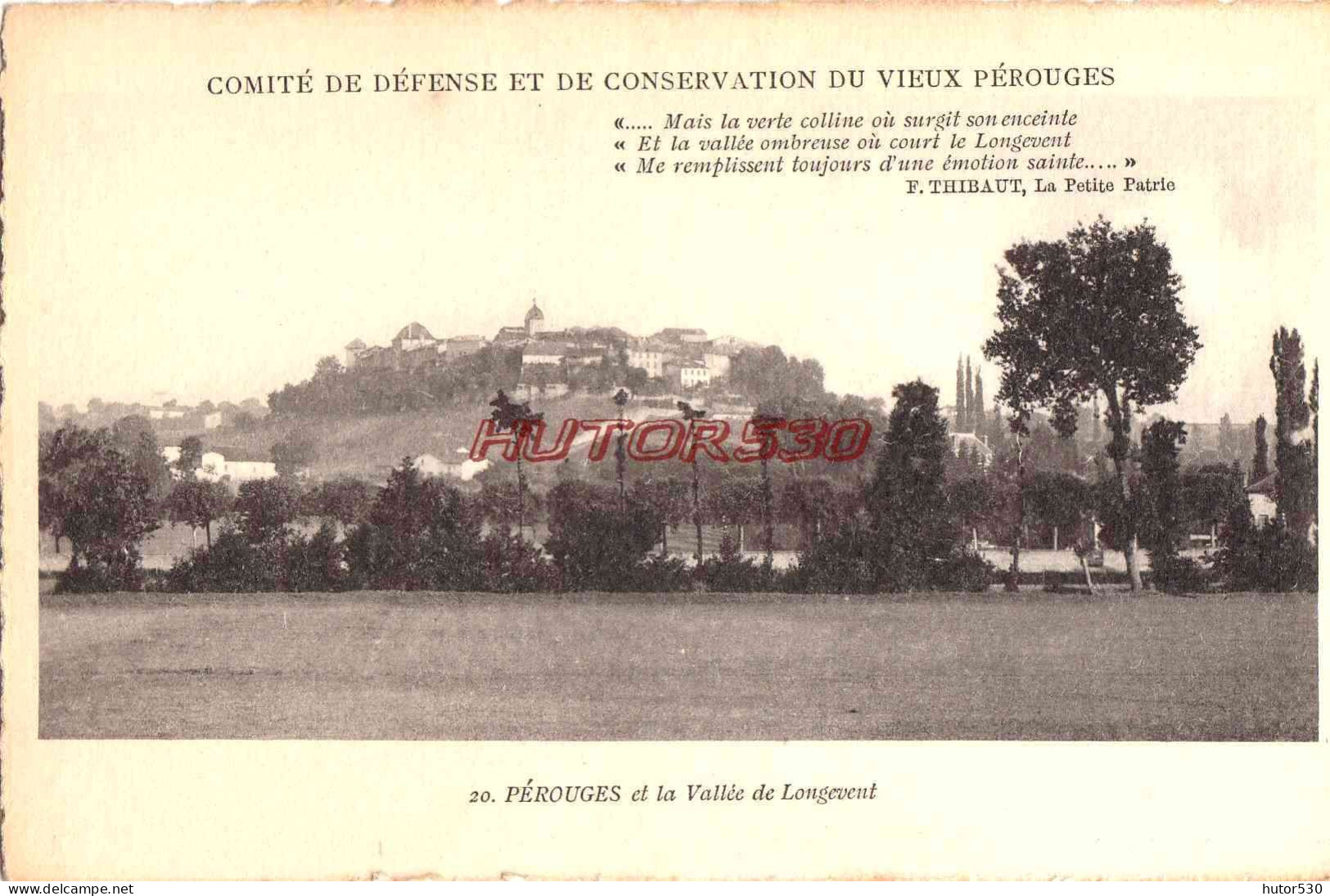 CPA PEROUGES - ET LA VALLEE DE LONGEVENT - Pérouges