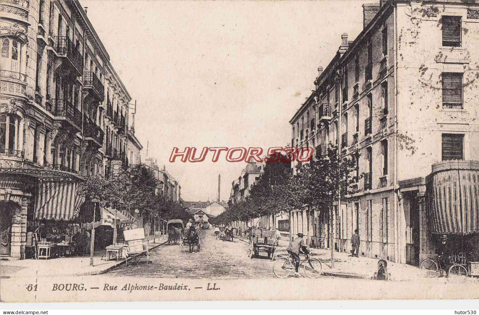 CPA BOURG EN BRESSE - RUE ALPHONSE BAUDEIX - Other & Unclassified