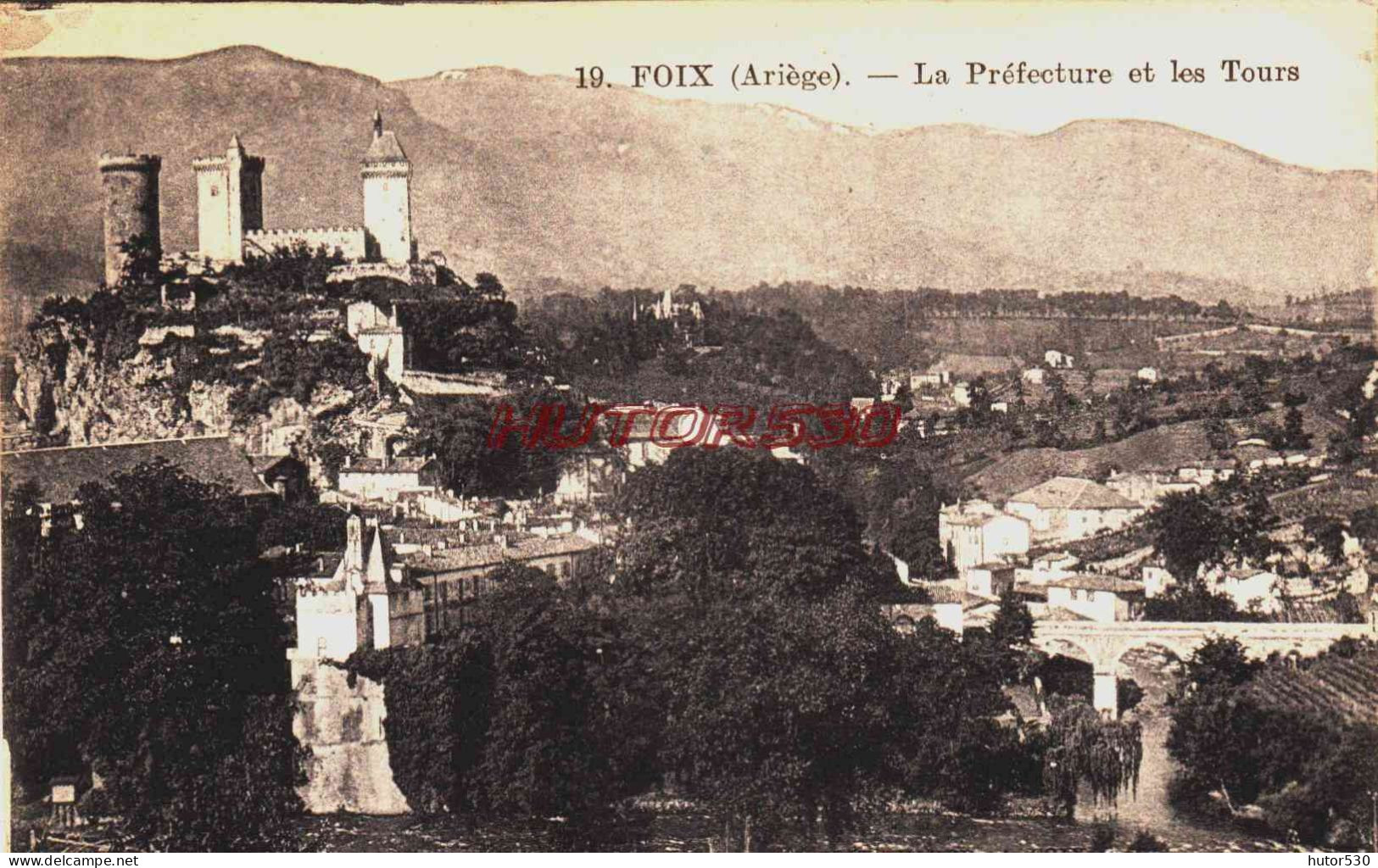 CPA FOIX - LA PREFECTURE ET LES TOURS - Foix