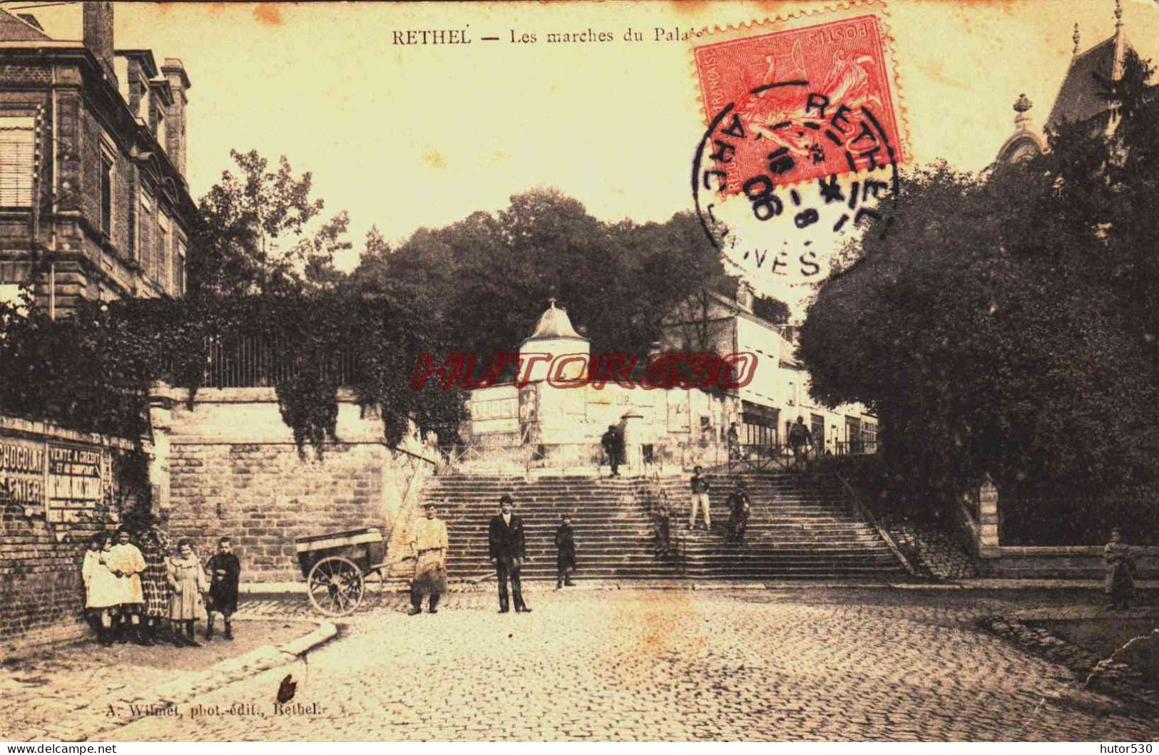 CPA RETHEL - ARDENNES - LES MARCHES DU PALAIS - Rethel