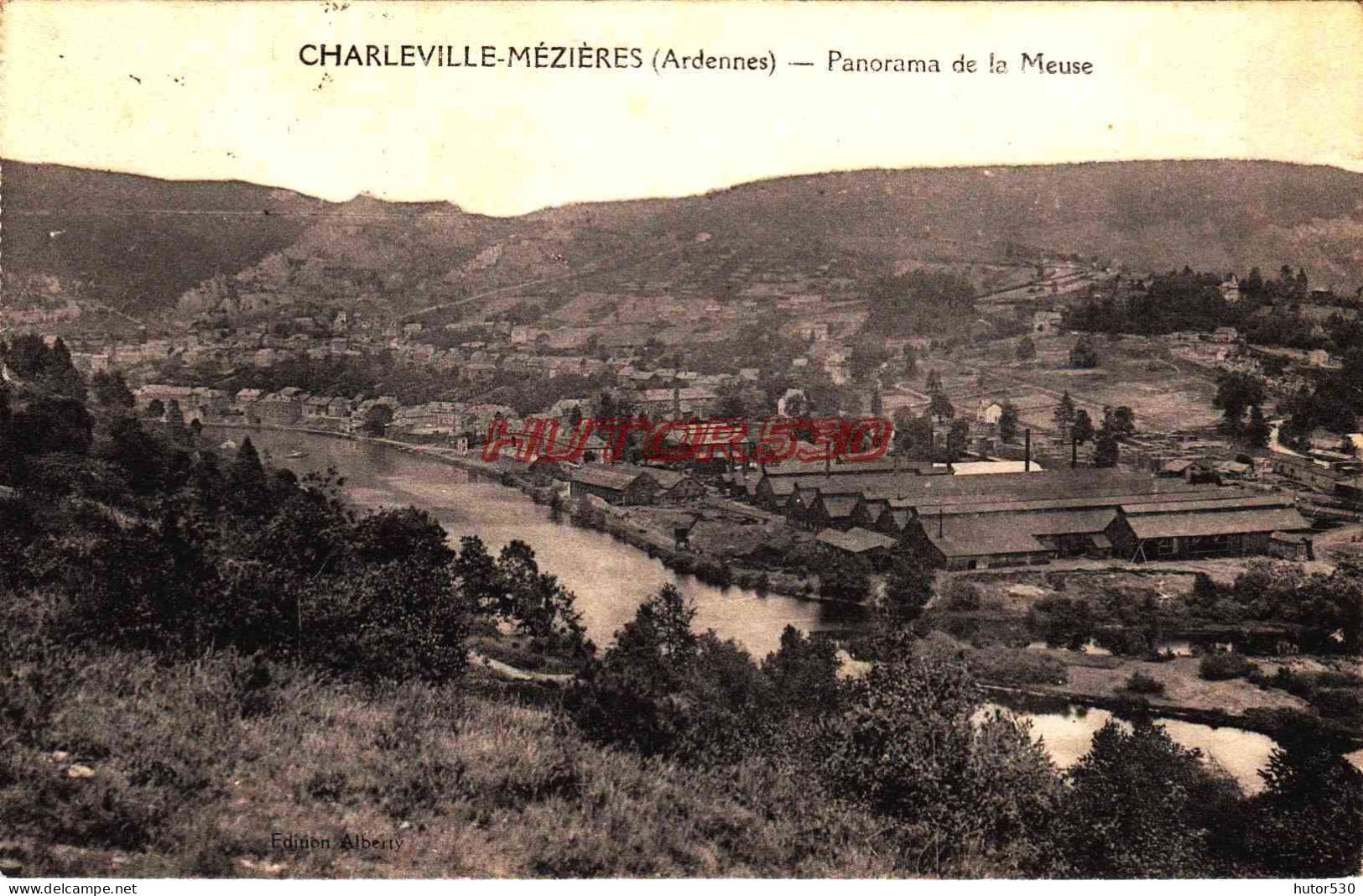 CPA CHARLEVILLE - MEZIERES - PANORAMA DE LA MEUSE - Charleville