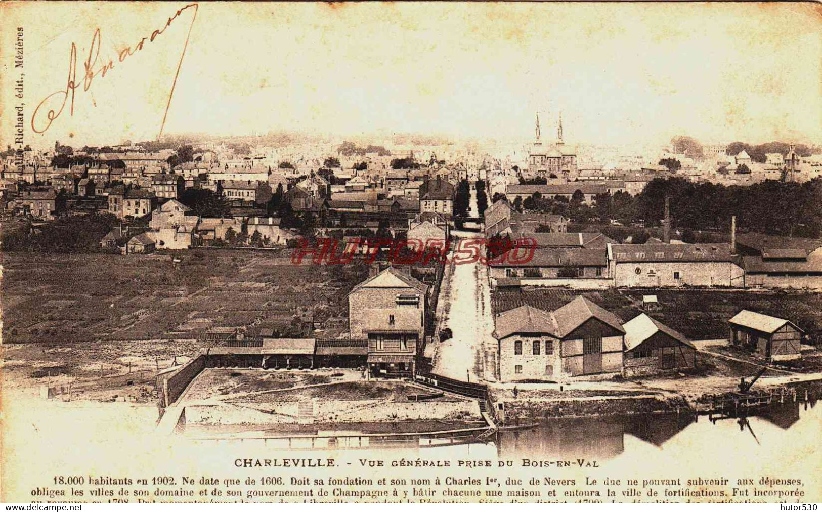 CPA CHARLEVILLE - VUE PRISE DU BOIS EN VAL - Charleville