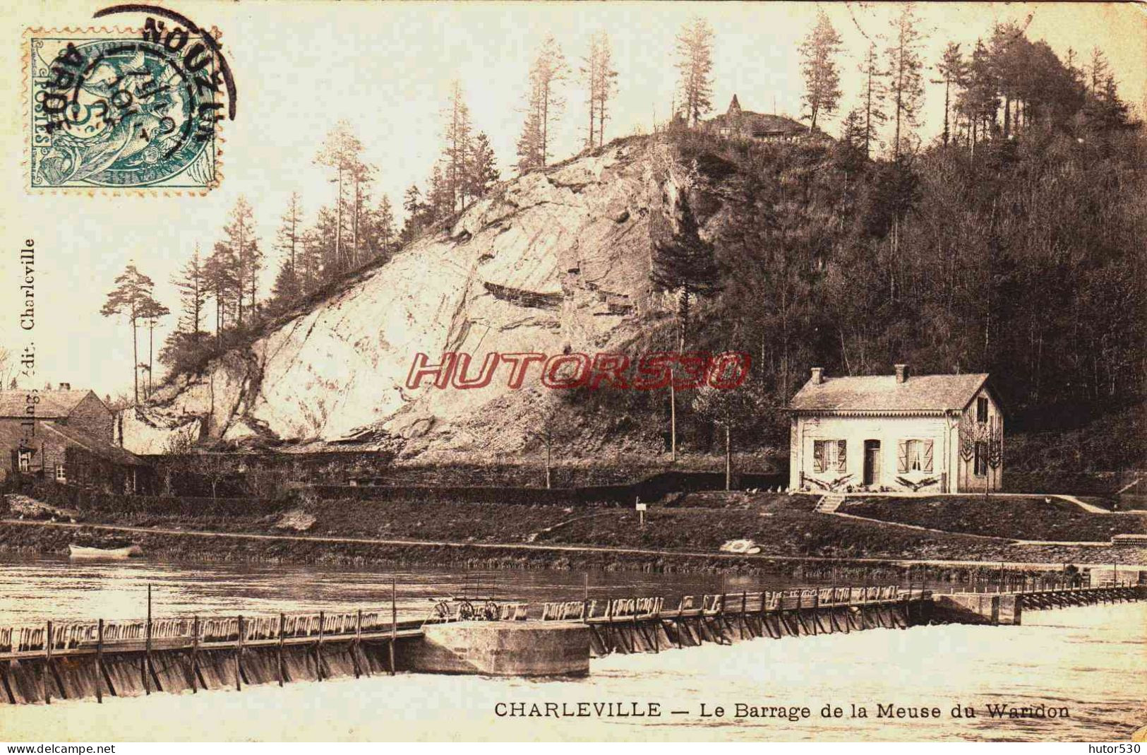 CPA CHARLEVILLE - LE BARRAGE DE LA MEUSE DE WARIDON - Charleville