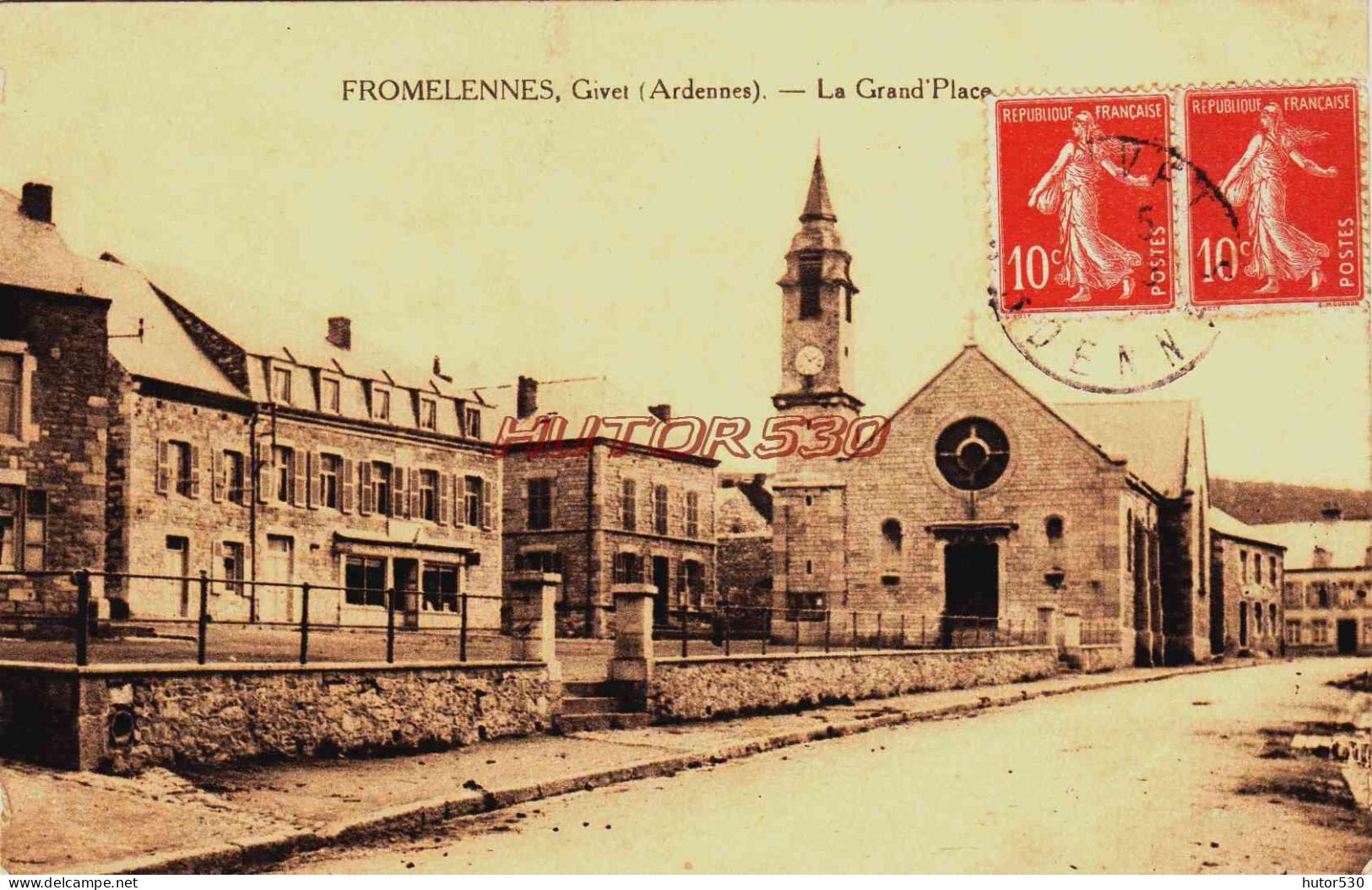 CPA GIVET - FROMELENNES - ARDENNES - LA GRAND' PLACE - Givet