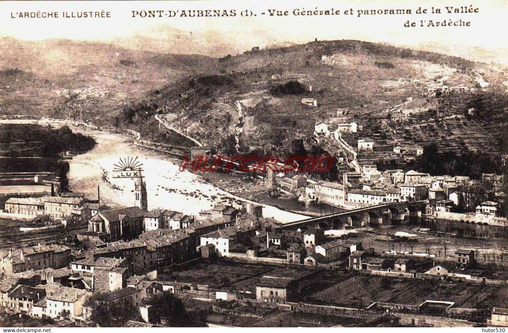 CPA PONT D'AUBENAS - PANORAMA - Other & Unclassified