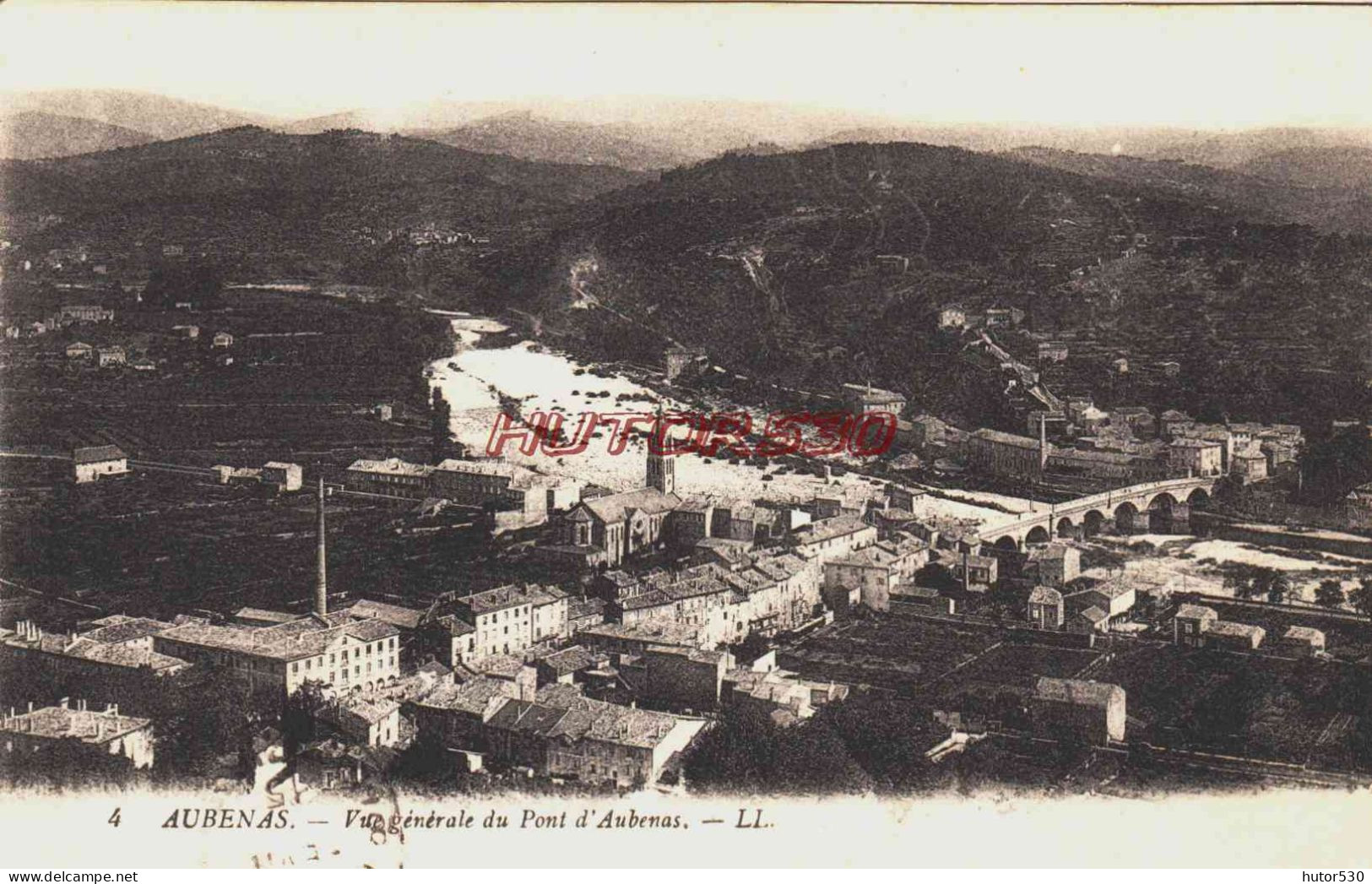 CPA AUBENAS - VUE DU PONT D'AUBENAS - Aubenas