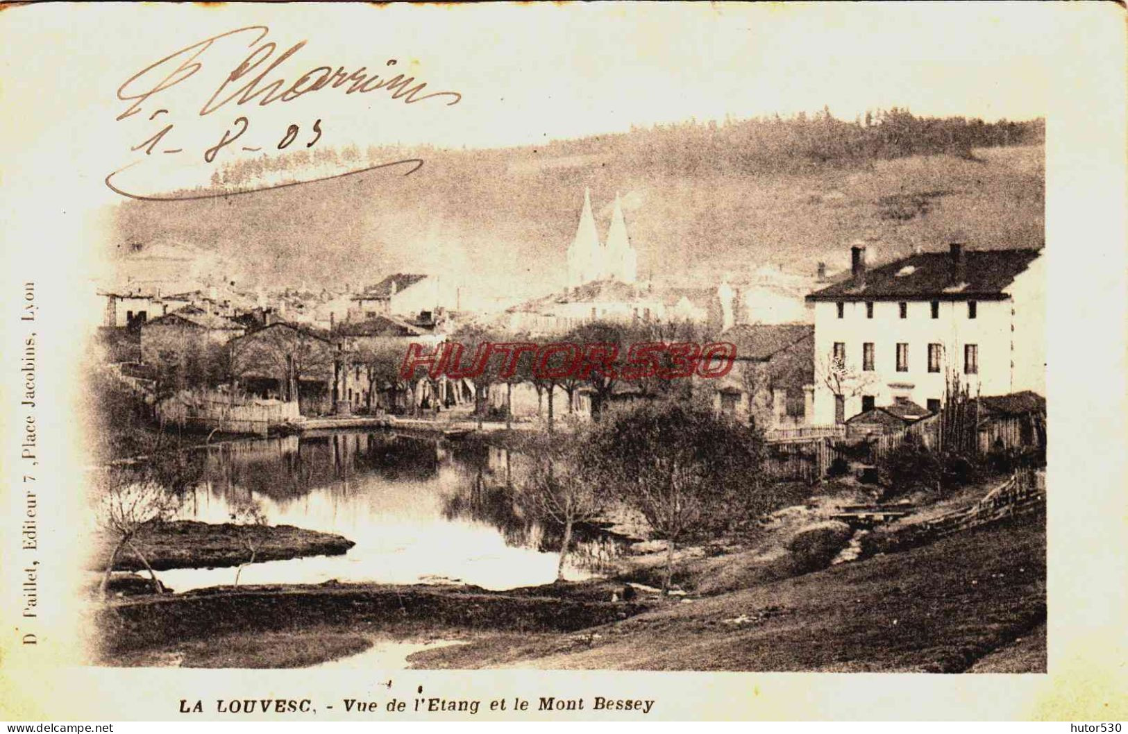 CPA LA LOUVESC - VUE DE L'ETANG - La Louvesc