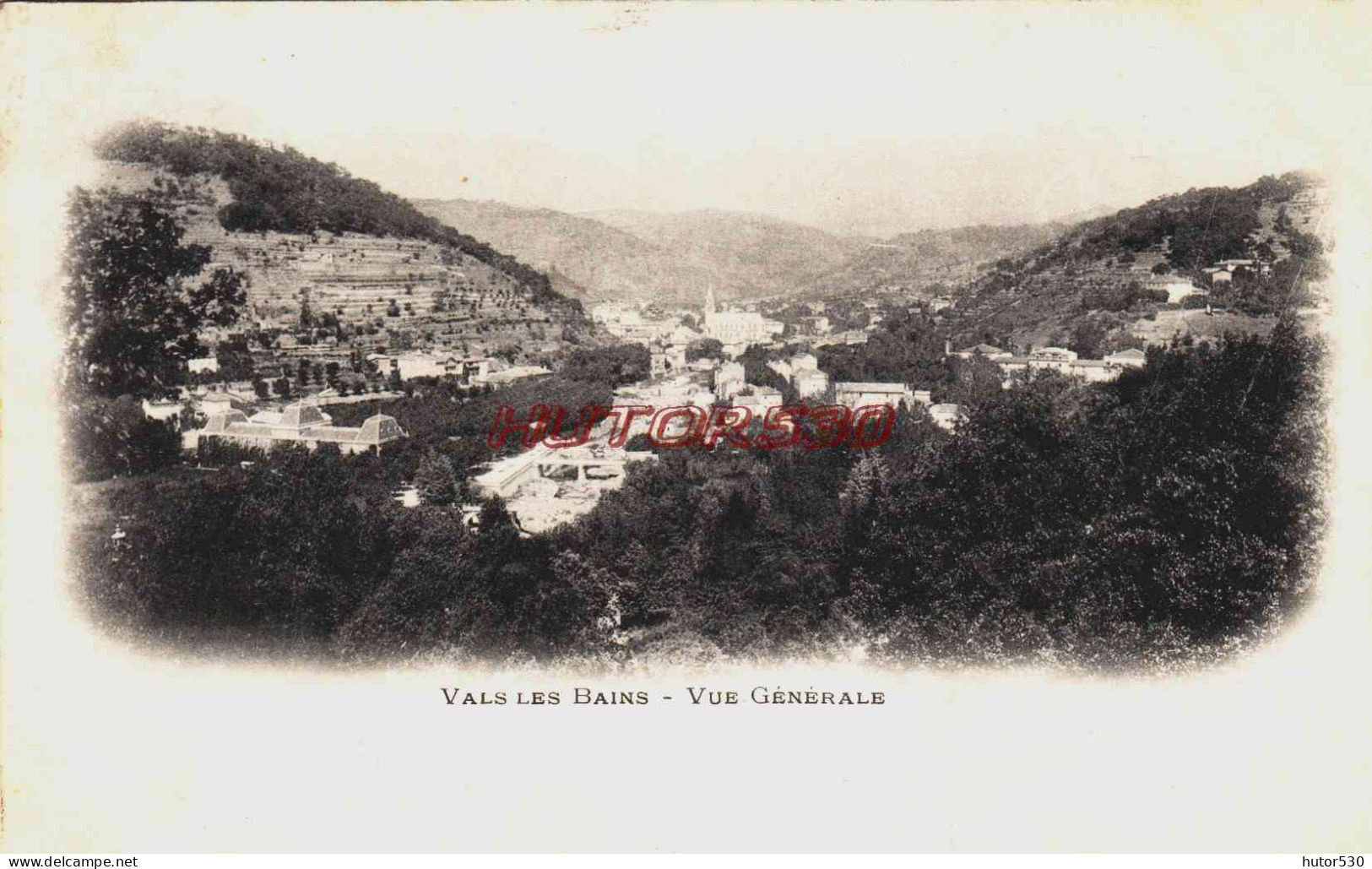 CPA VALS LES BAINS - VUE GENERALE - Vals Les Bains