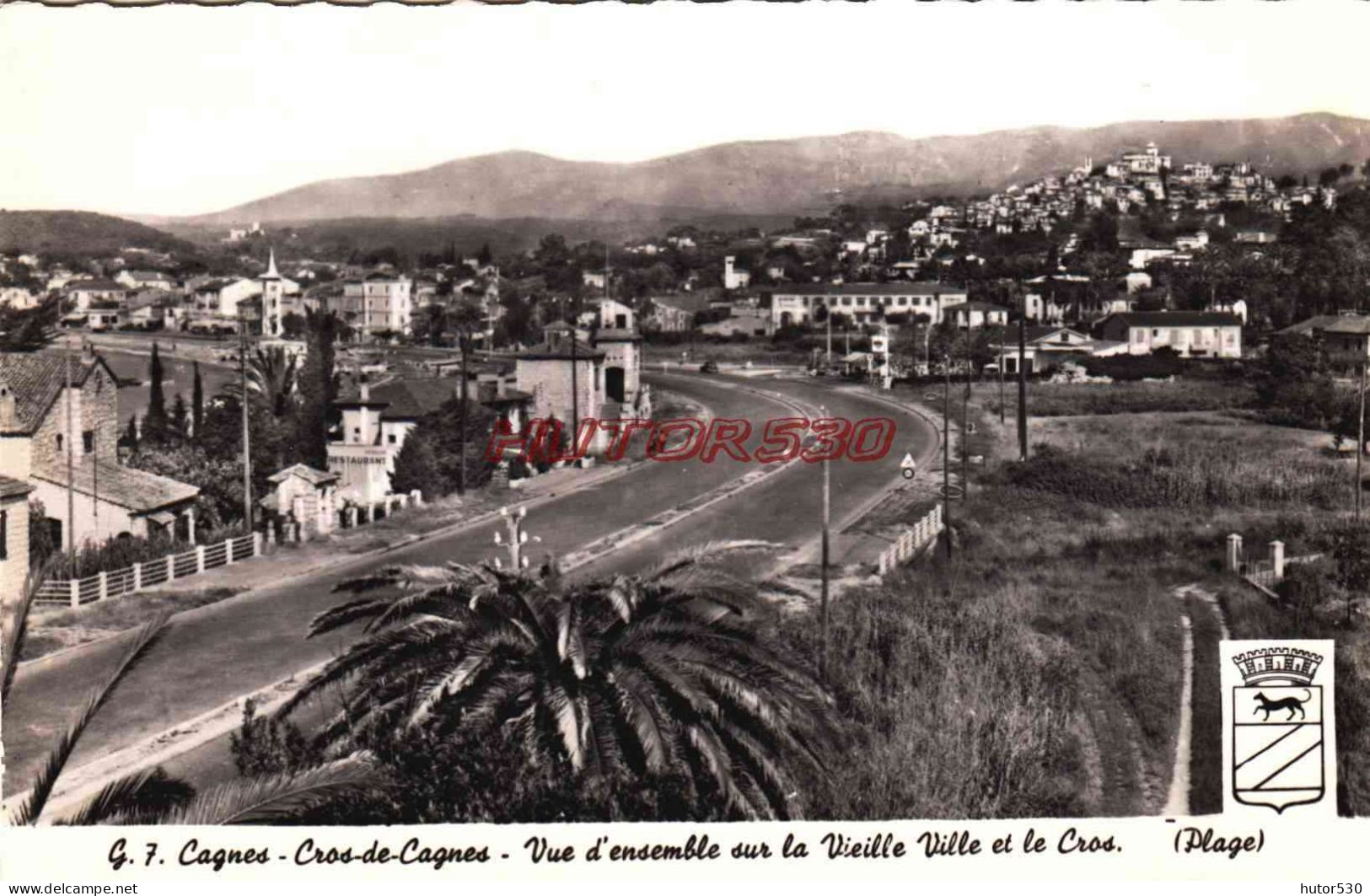 CPSM CROS DE CAGNES - VUE D'ENSEMBLE - Cagnes-sur-Mer