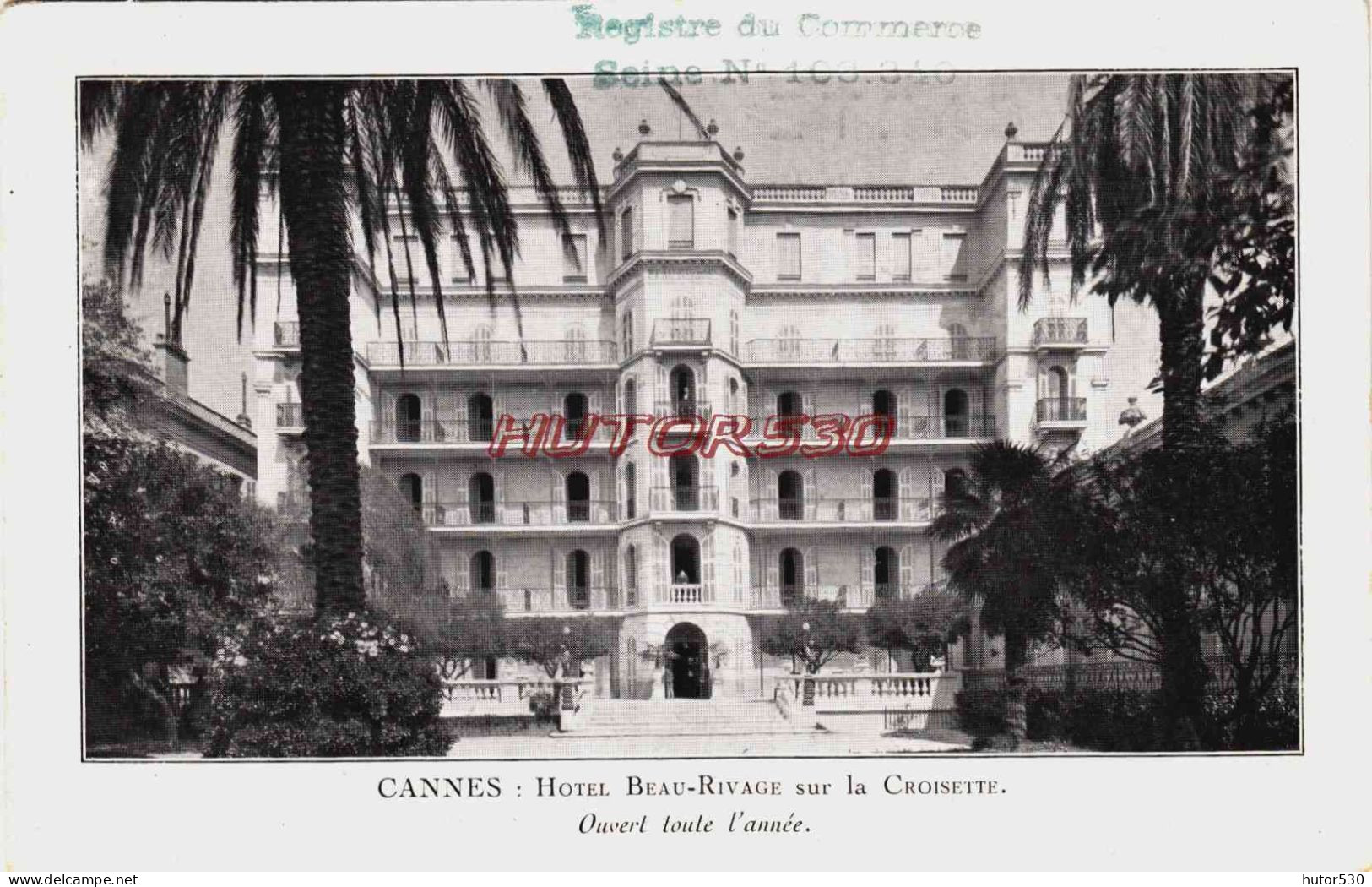 CPA CANNES - HOTEL BEAU RIVAGE - Cannes