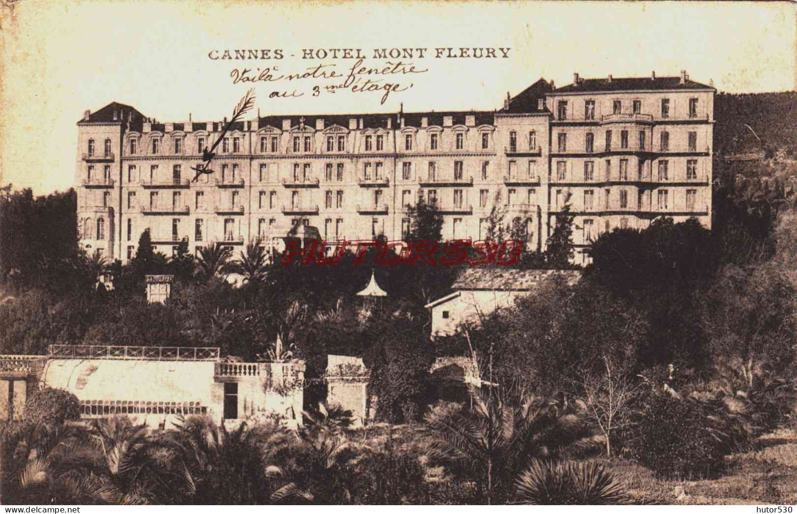 CPA CANNES - HOTEL MONT FLEURY - Cannes