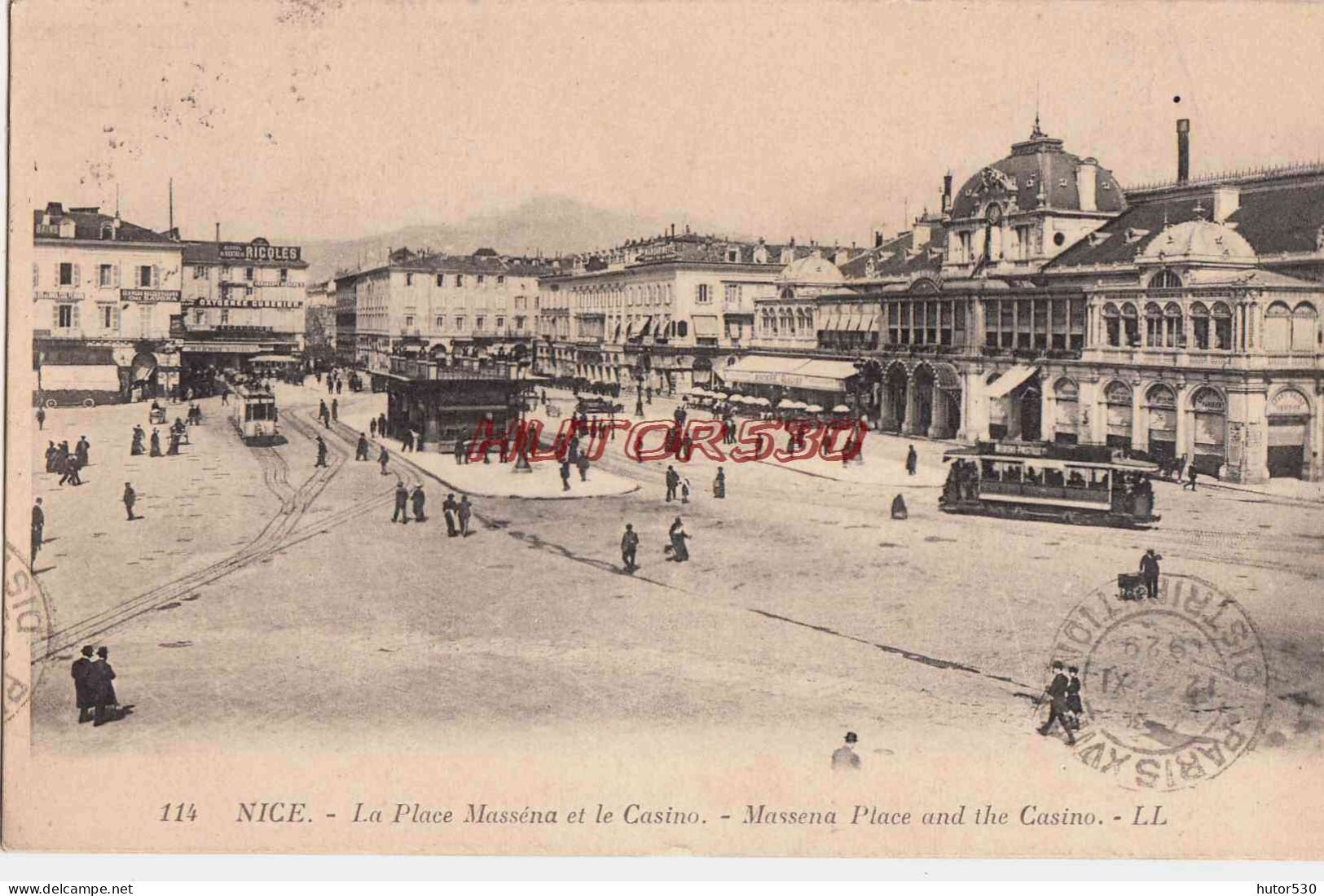 CPA NICE - LA PLACE MASSENA - Places, Squares