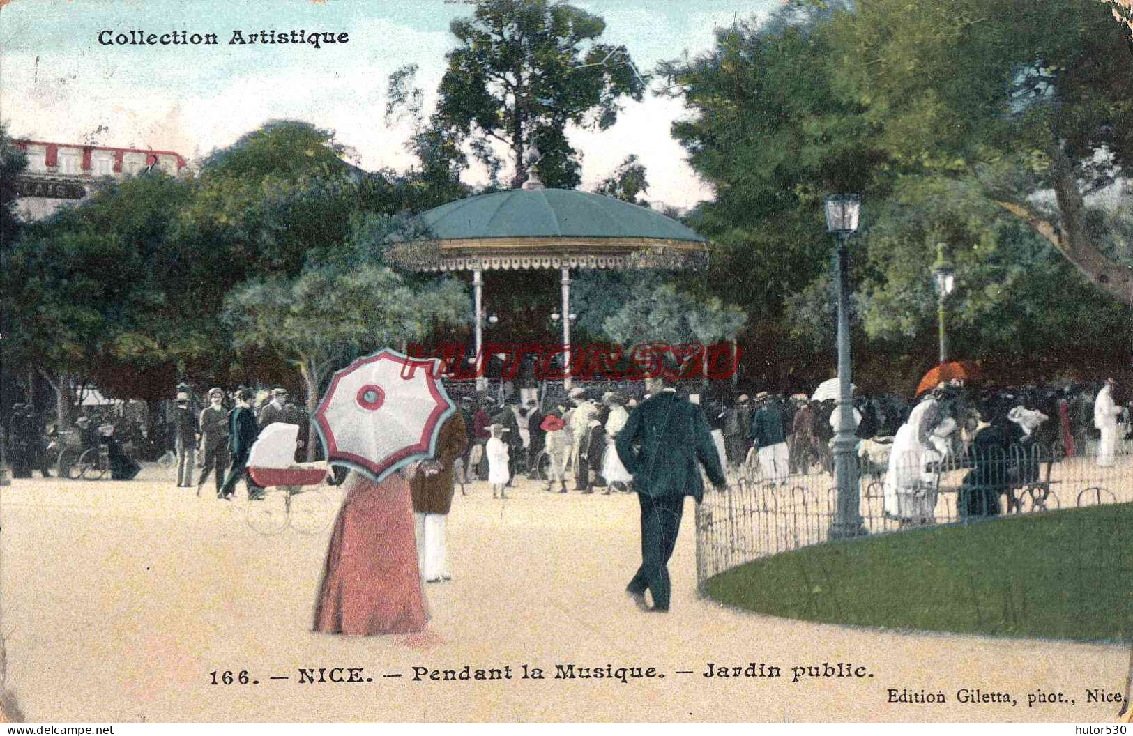 CPA NICE - JARDIN PUBLIC PENDANT LA MUSIQUE - Parken En Tuinen