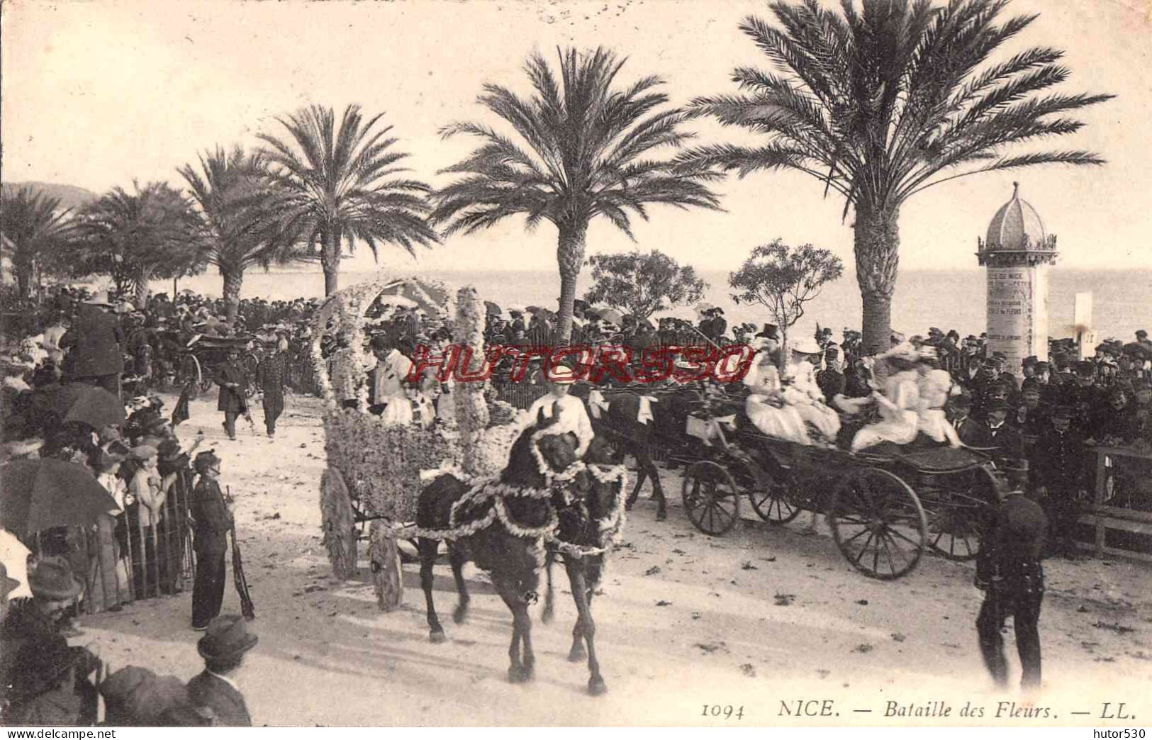 CPA NICE - BATAILLE DES FLEURS - Karneval