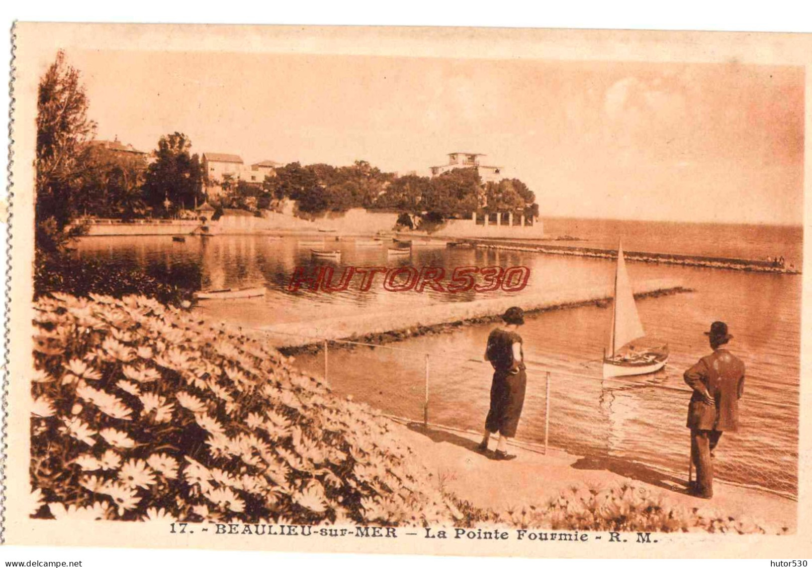 CPA BEAULIEU SUR MER - LA POINTE FOURMIE - Beaulieu-sur-Mer