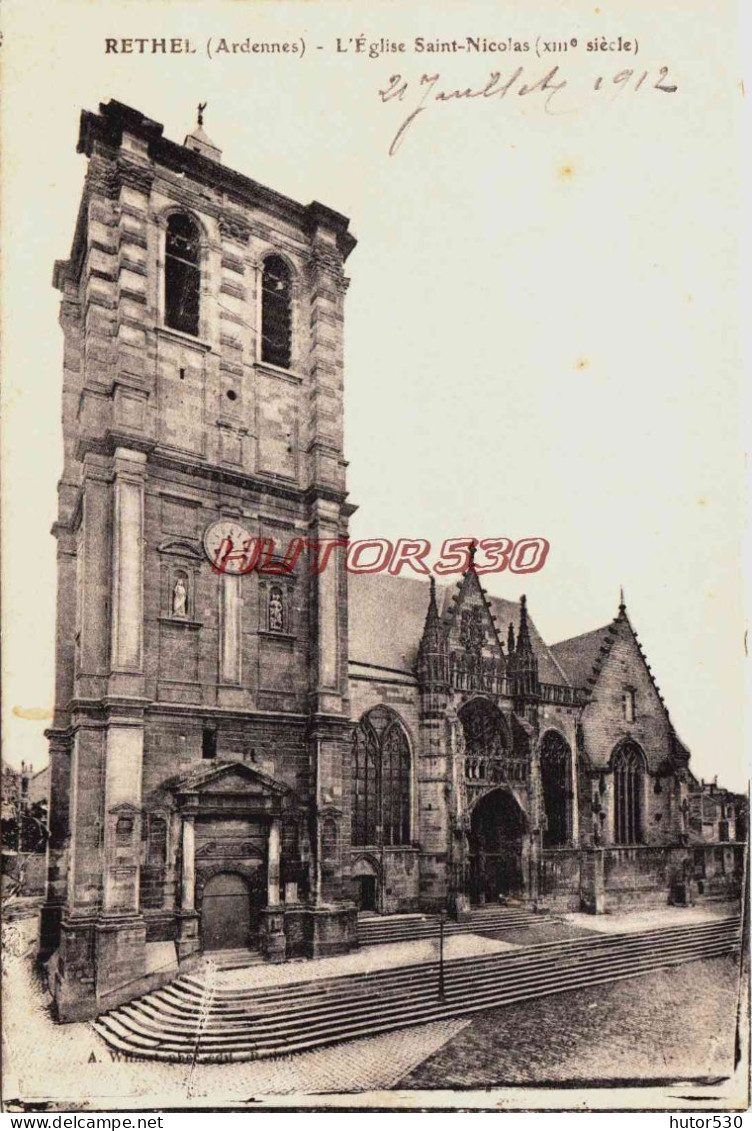 CPA RETHEL - ARDENNES - L'EGLISE SAINTNICOLAS - Rethel