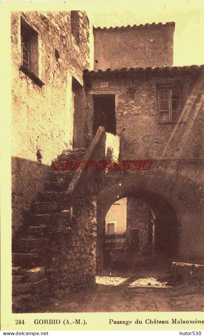 CPA GORBIO - ALPES MARITIMES - PASSAGE DU CHATEAU MALAUSSENE - Sonstige & Ohne Zuordnung