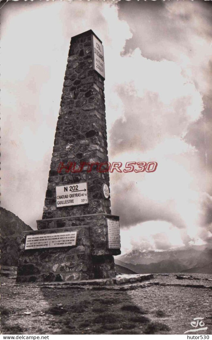 CPSM LE COL D'IZOARD - HAUTES ALPES - LA STELE DU T.C.F. - Andere & Zonder Classificatie