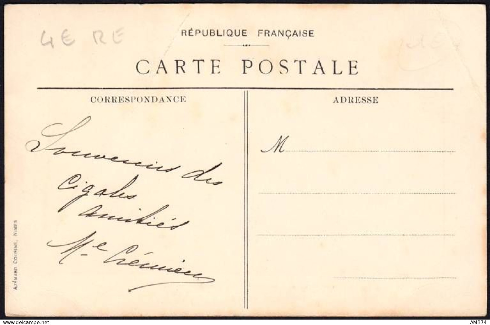 30-0014 - Carte Postale GARD (30) - REMOULINS - Villa Des Cigales - Remoulins