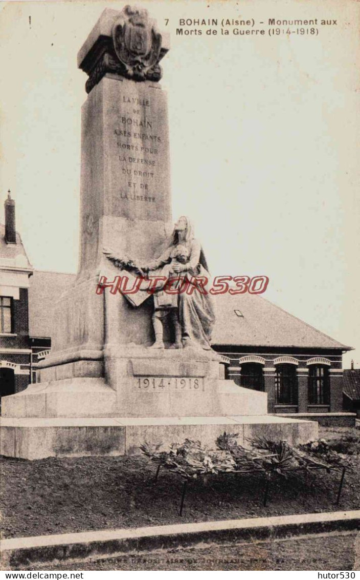 CPA BOHAIN - AISNE - MONUMENT AUX MORTS - Andere & Zonder Classificatie