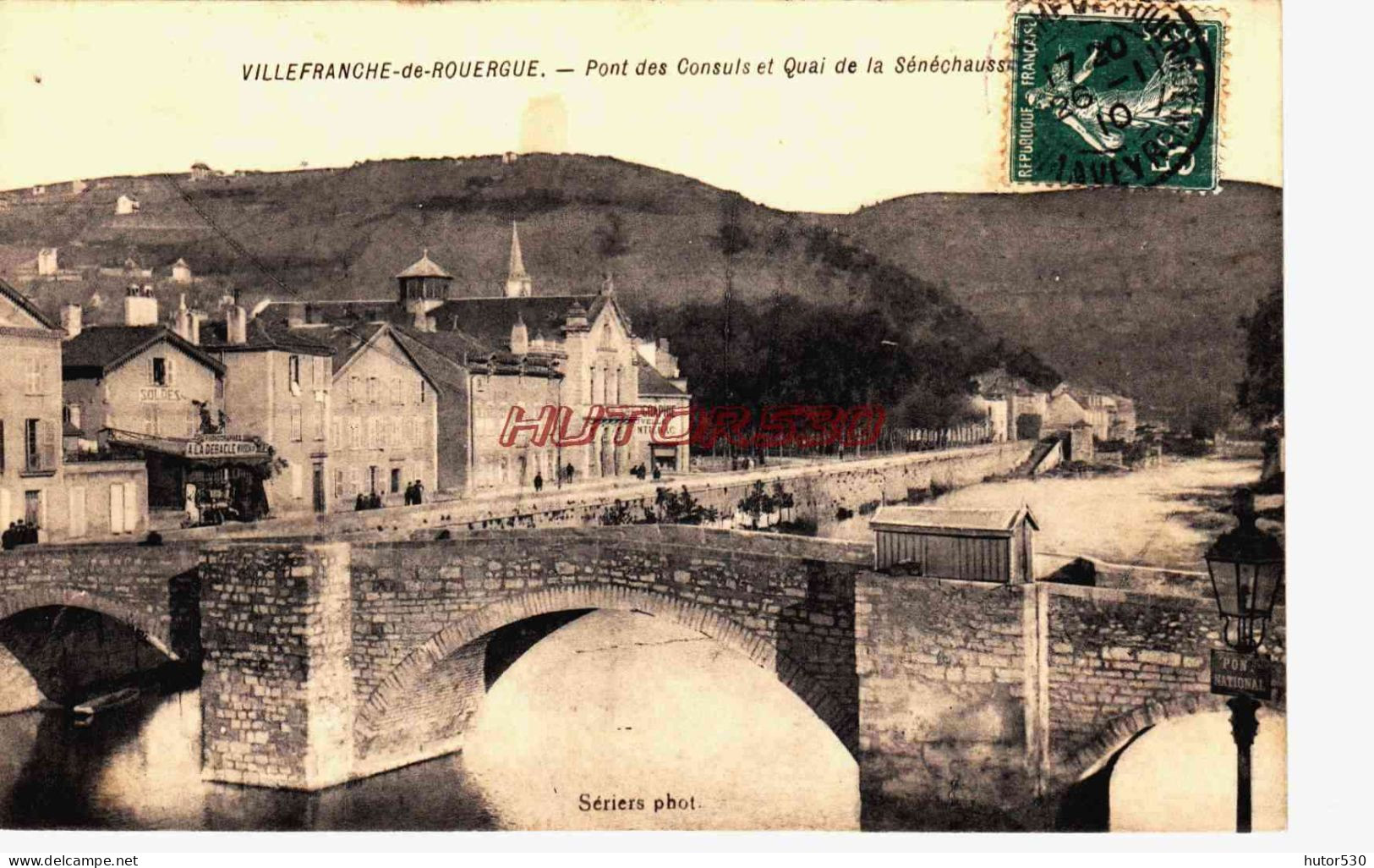 CPA VILLEFRANCHE DE ROUERGUE - PONT DES CONSULS - Villefranche De Rouergue