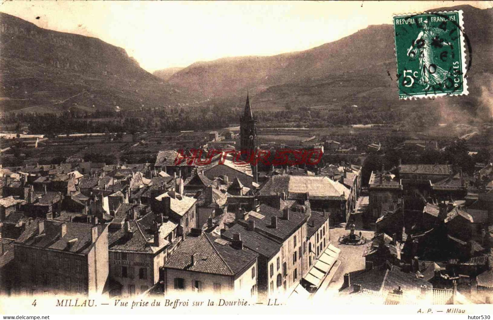 CPA MILLAU - VUE PRISE DU BEFFROI - Millau