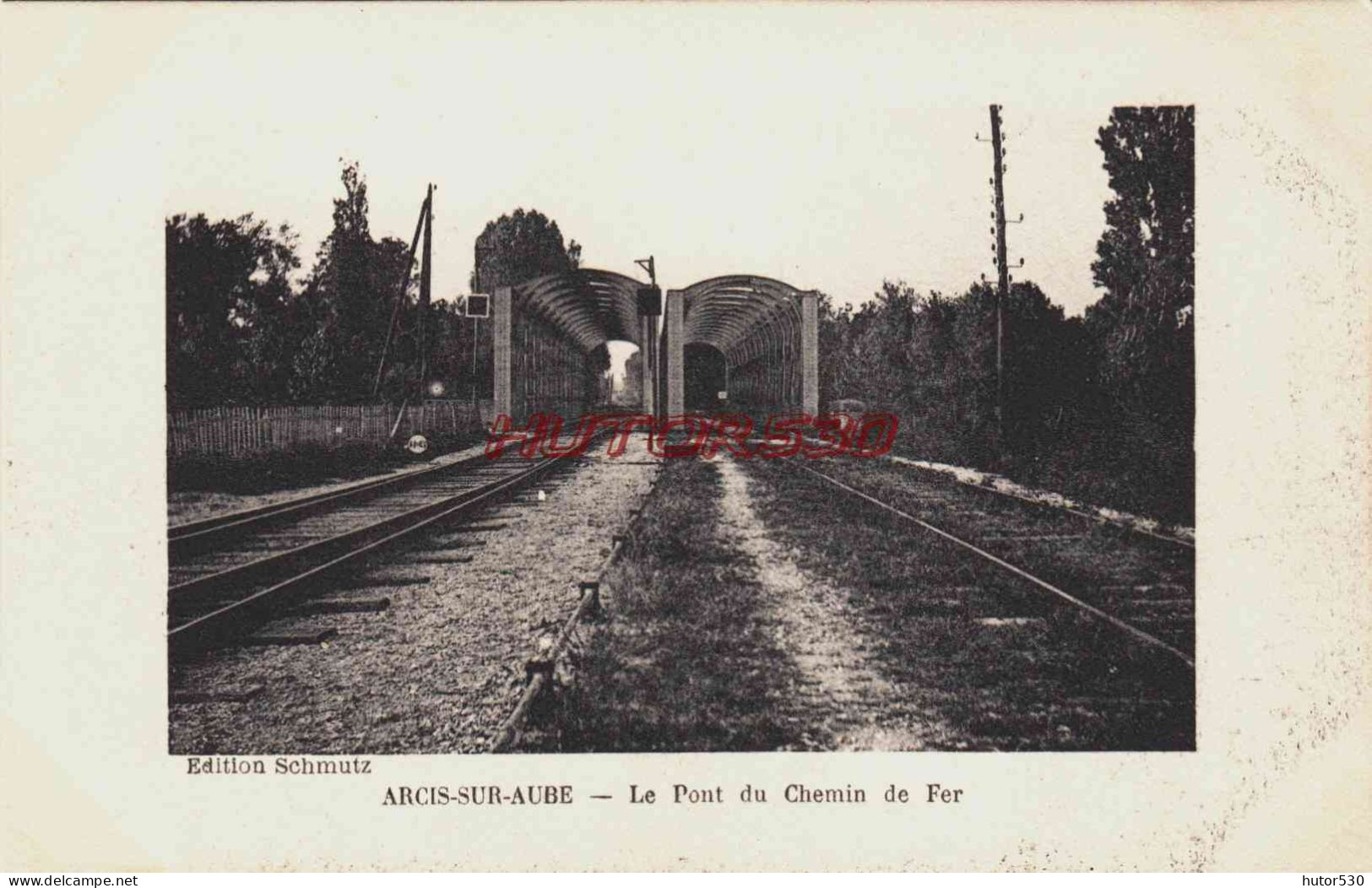 CPA ARCIS SUR AUBE - LE PONT DU CHEMIN DE FER - Arcis Sur Aube