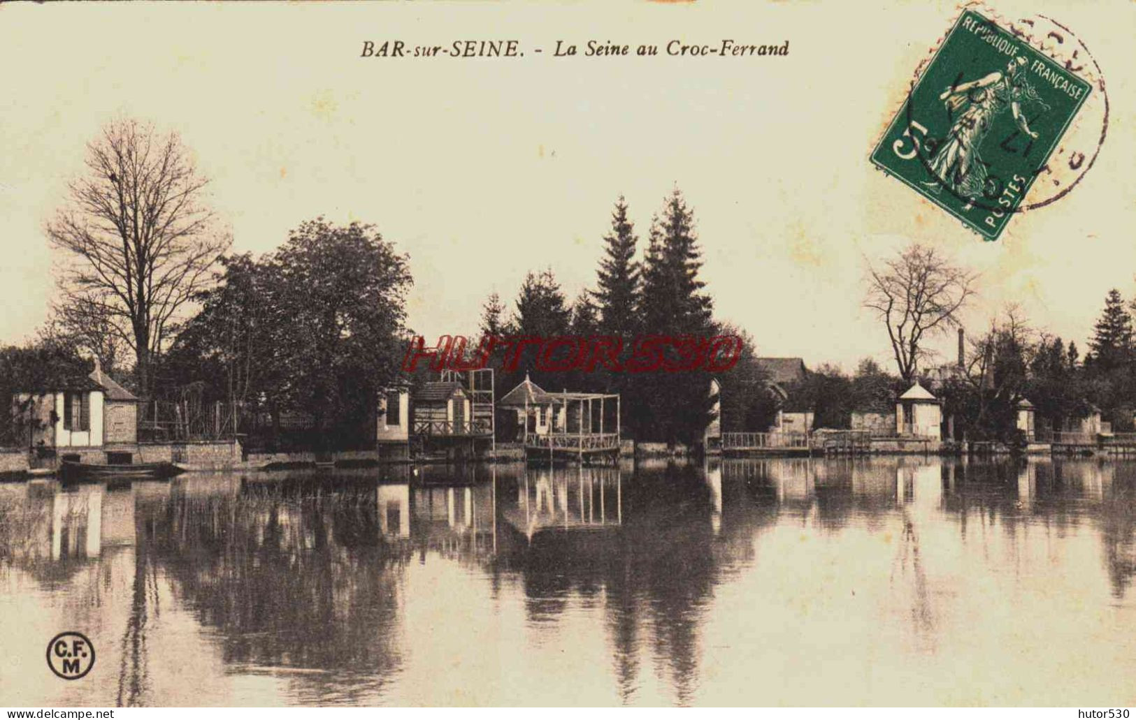 CPA BAR SUR AUBE - LA SEINE AU CROC FERRAND - Bar-sur-Aube