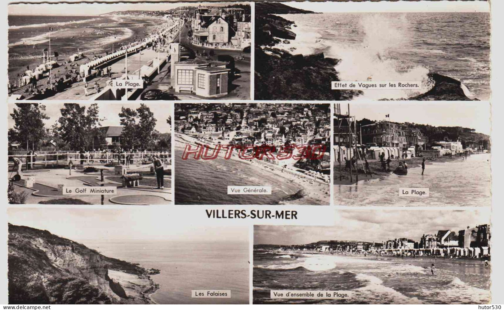 CPSM VILLERS SUR MER - CALVADOS - MULTIVUES - Villers Sur Mer