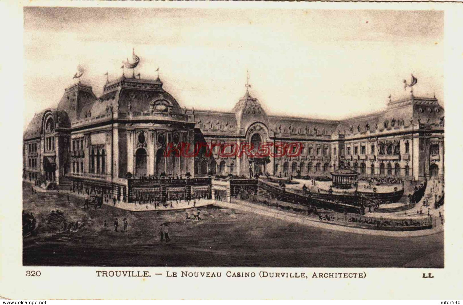 CPA TROUVILLE - CALVADOS - GRAVURE - LE NOUVEAU CASINO - Trouville