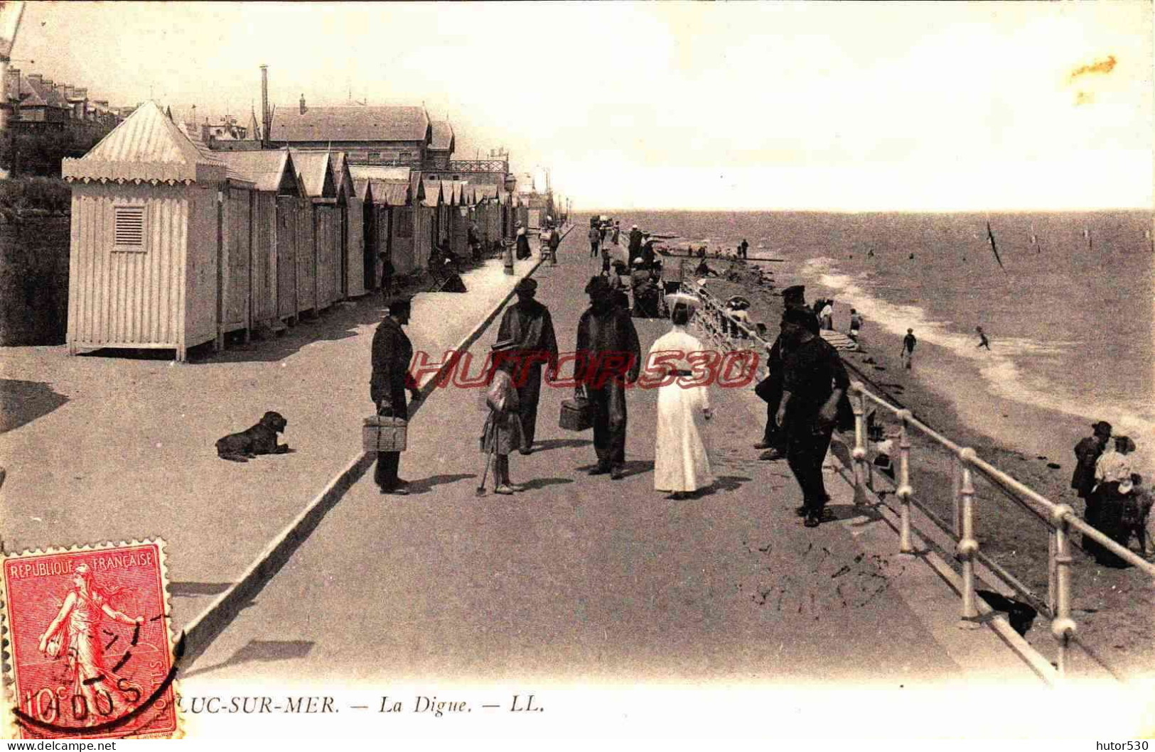 CPA LUC SUR MER - CALVADOS - LA PLAGE - Luc Sur Mer