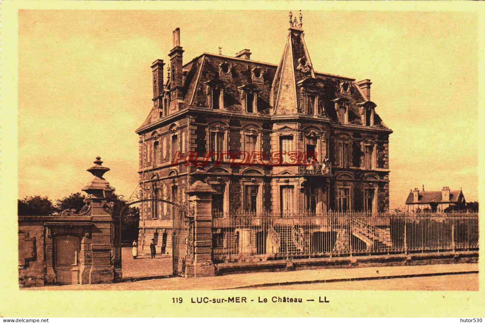 CPA LUC SUR MER - CALVADOS - LE CHATEAU - Luc Sur Mer