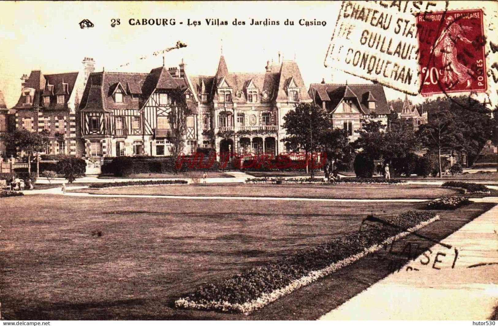 CPA CABOURG - CALVADOS - LES VILLAS - Cabourg