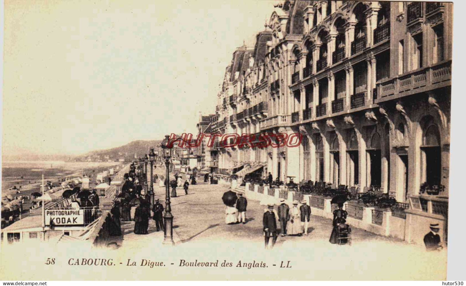 CPA CABOURG - CALVADOS - LA DIGUE - Cabourg