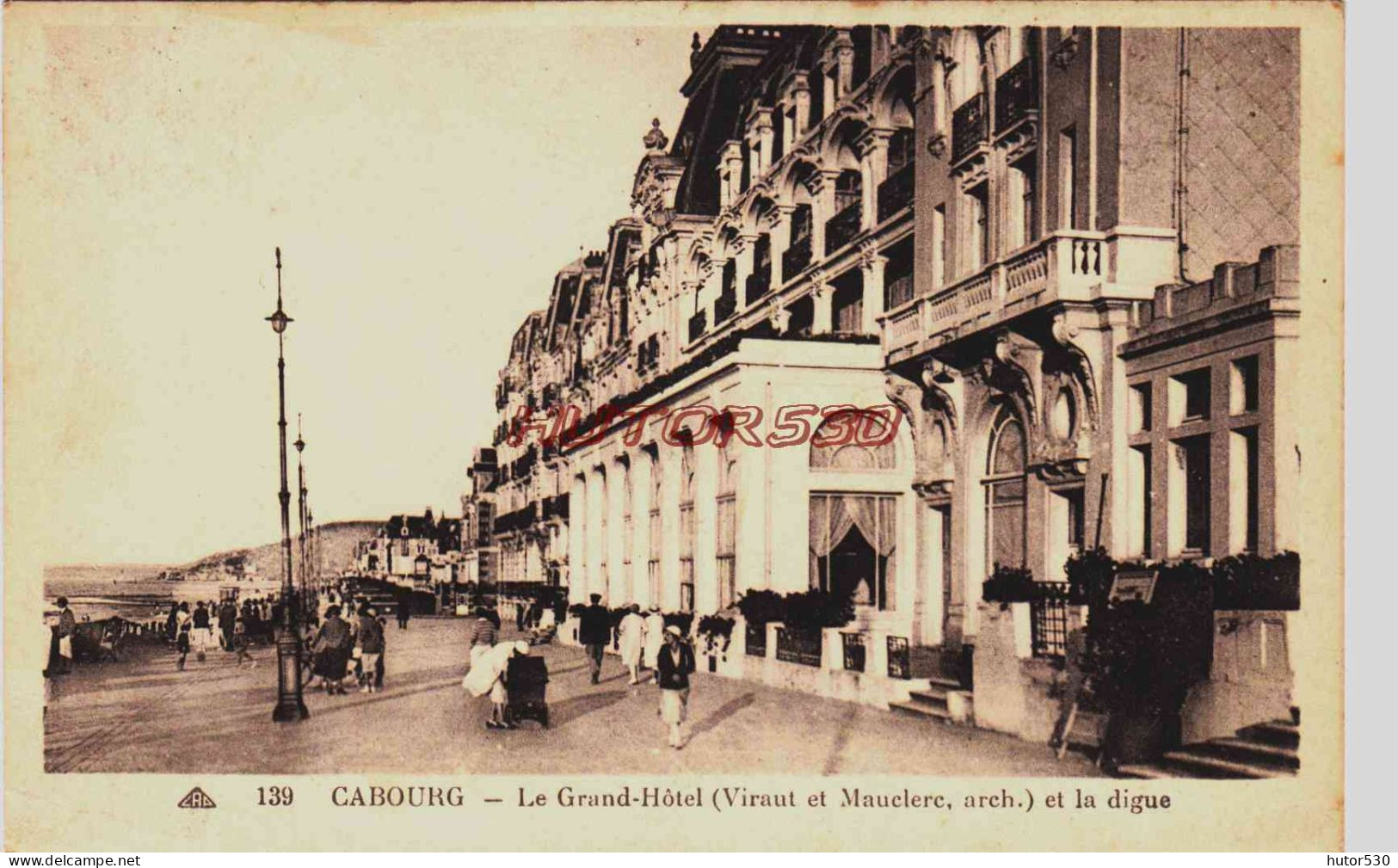 CPA CABOURG - CALVADOS - LE GRAND HOTEL - Cabourg