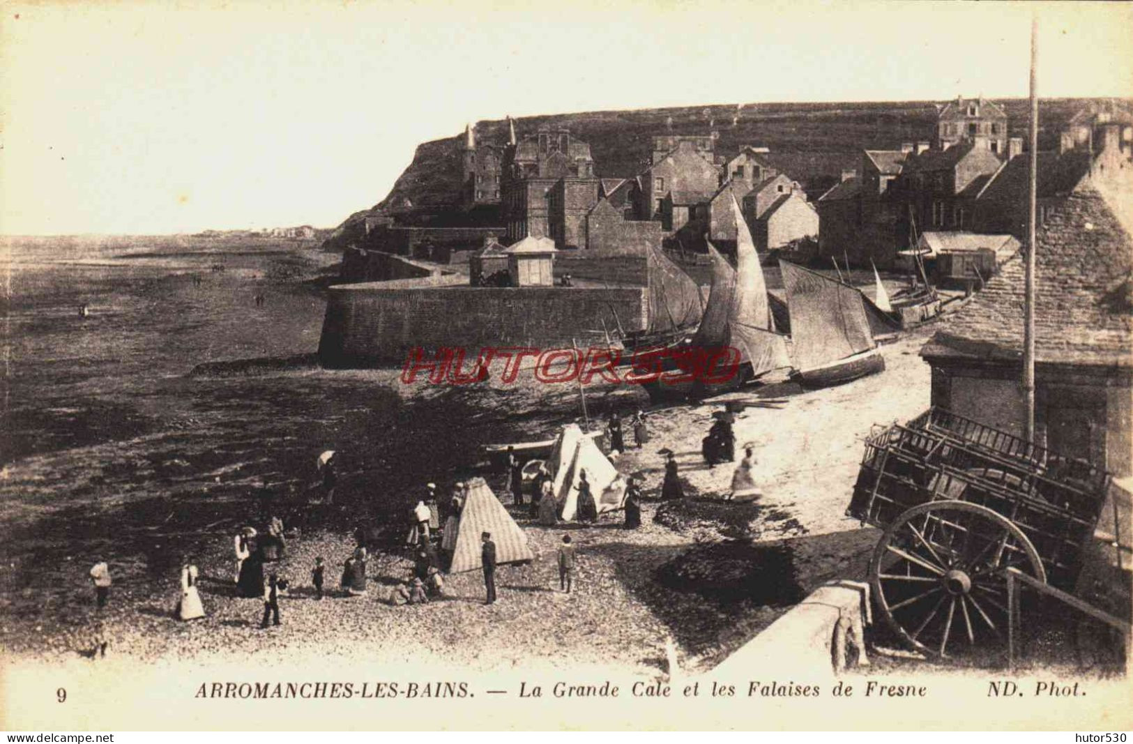 CPA ARROMANCHES - CALVADOS - LA GRANDE CALE - Arromanches