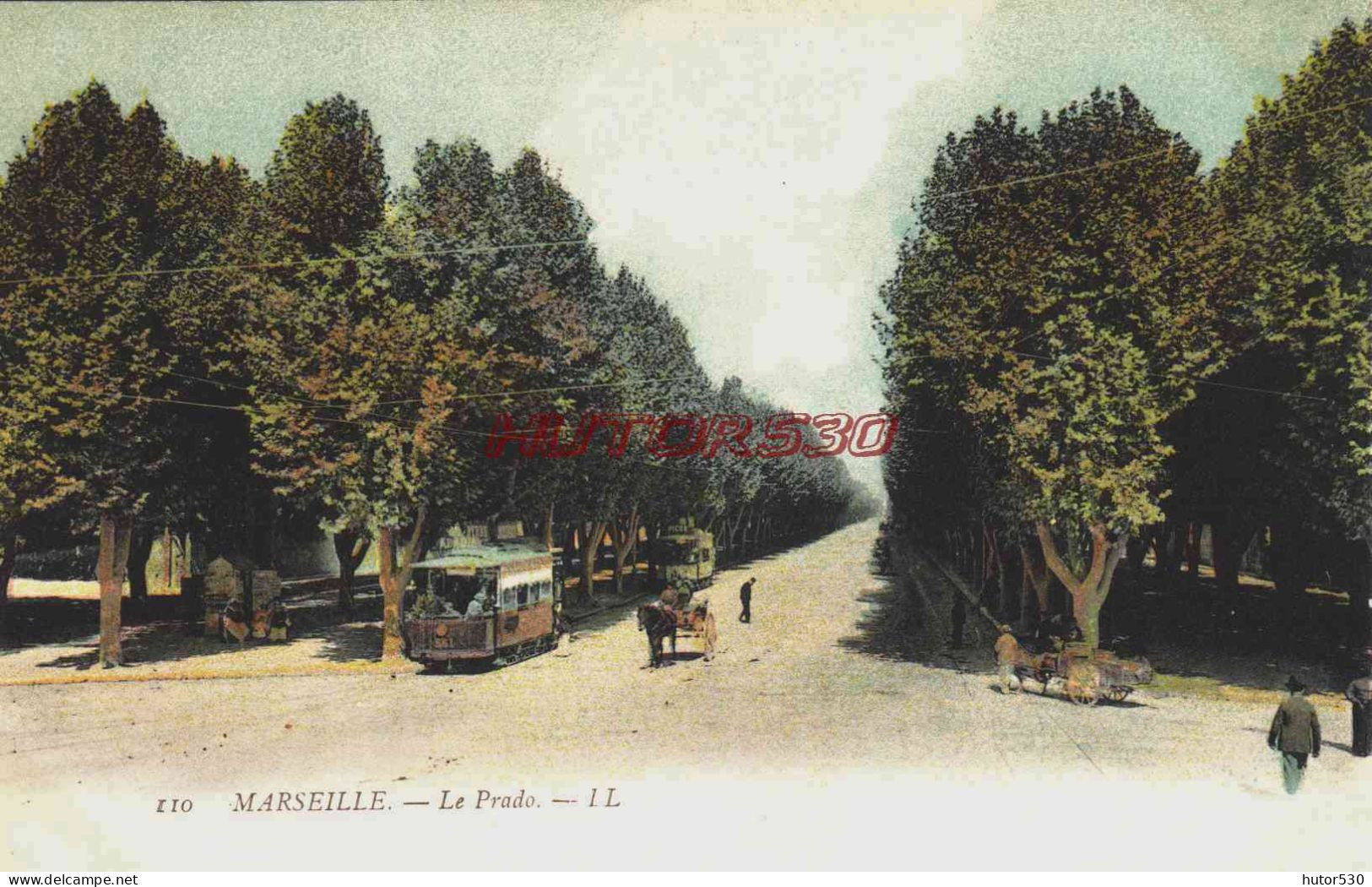 CPA MARSEILLE - BOUCHES DU RHONE - LE PRADO VU DE LA PLAGE - Castellane, Prado, Menpenti, Rouet