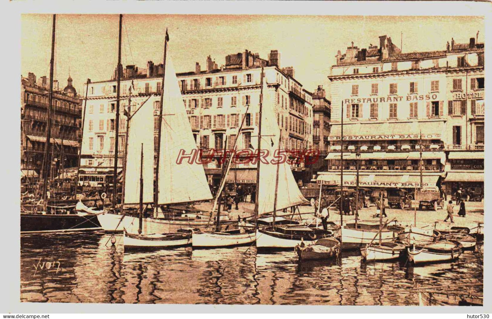 CPA MARSEILLE - BOUCHES DU RHONE - LE RESTAURANT BASSO - Old Port, Saint Victor, Le Panier