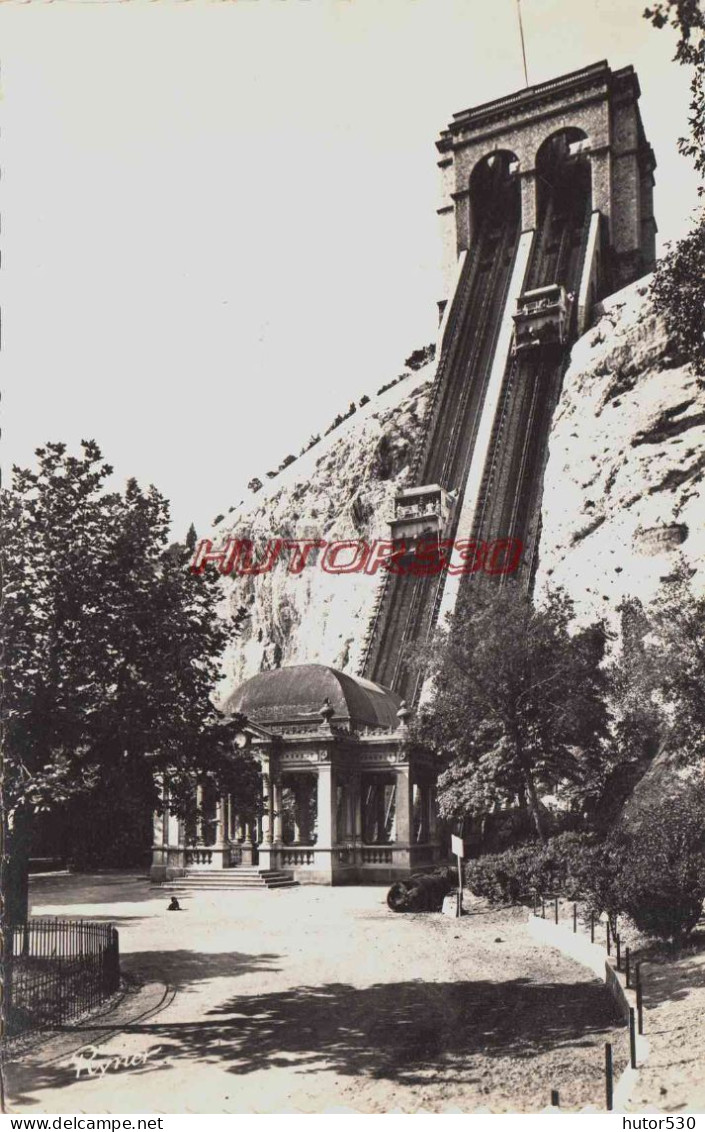 CPSM MARSEILLE - BOUCHES DU RHONE - ASCENSEUR DE NOTRE DAME DE LA GARDE - Notre-Dame De La Garde, Funicular Y Virgen