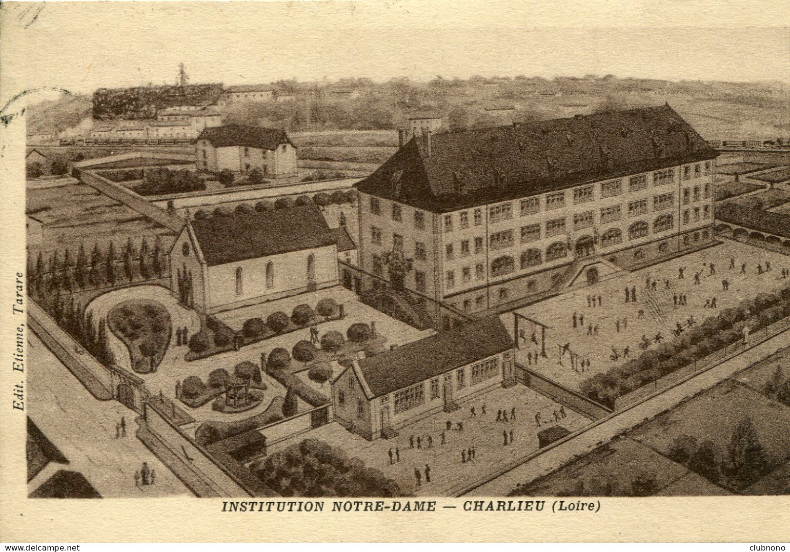 CPA -  CHARLIEU - INSTITUTION NOTRE-DAME - Charlieu