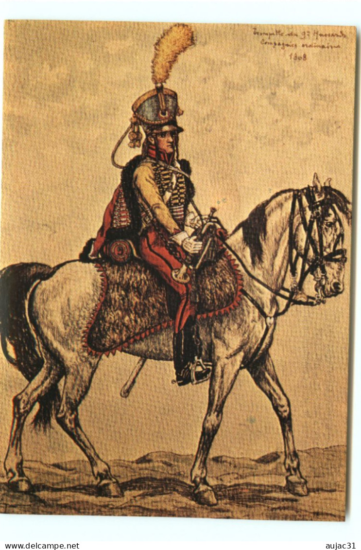 Dép 57 - Militaria - Phalsbourg - Musée - Trompette Du 9ème Hussards 1808 - Aquarelle Du Commandant Hubert Guiré - Phalsbourg