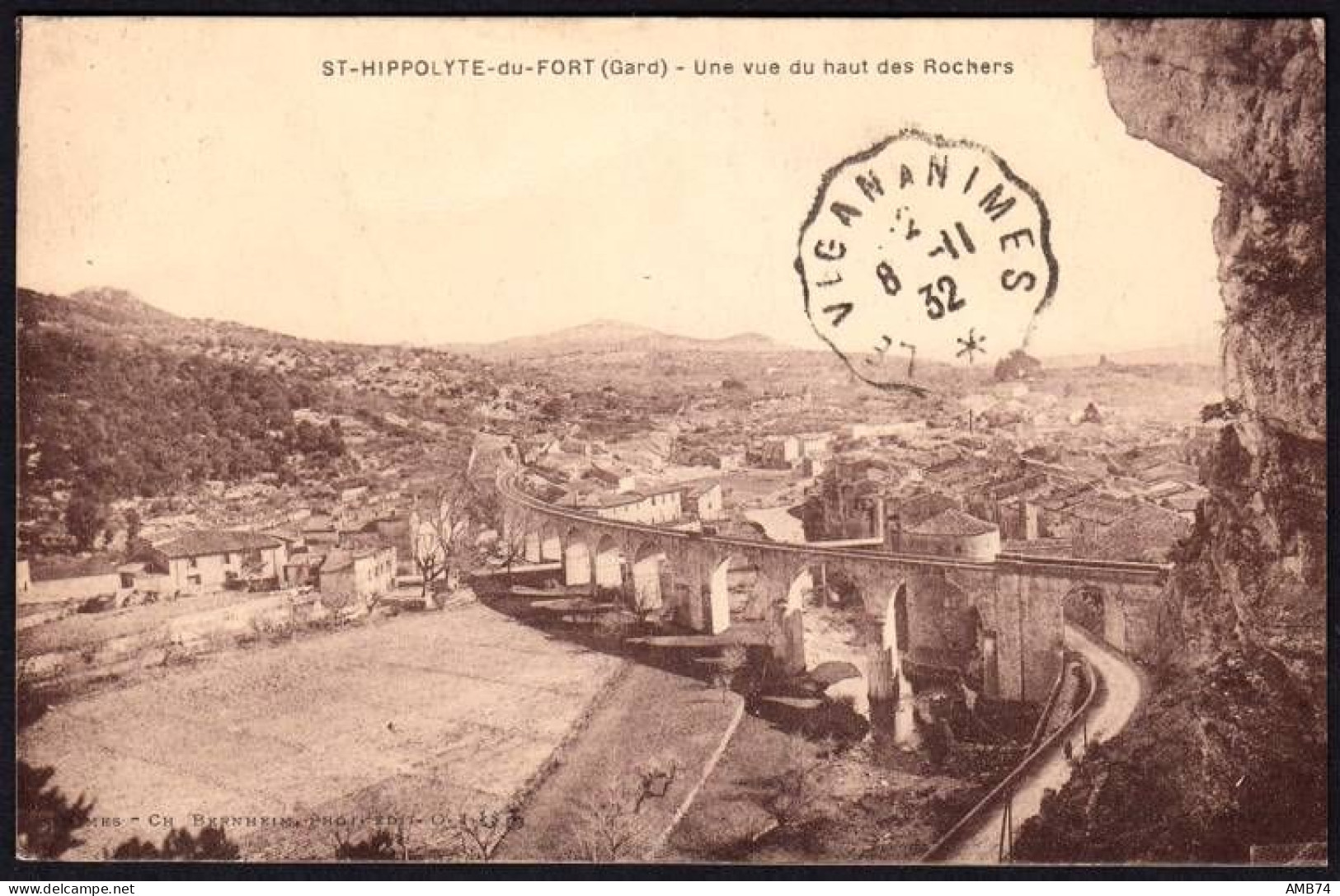 30-0015 - Carte Postale GARD (30) - SAINT HIPPOLYTE DU FORT - Une Vue Du Haut Des Rochers - Other & Unclassified