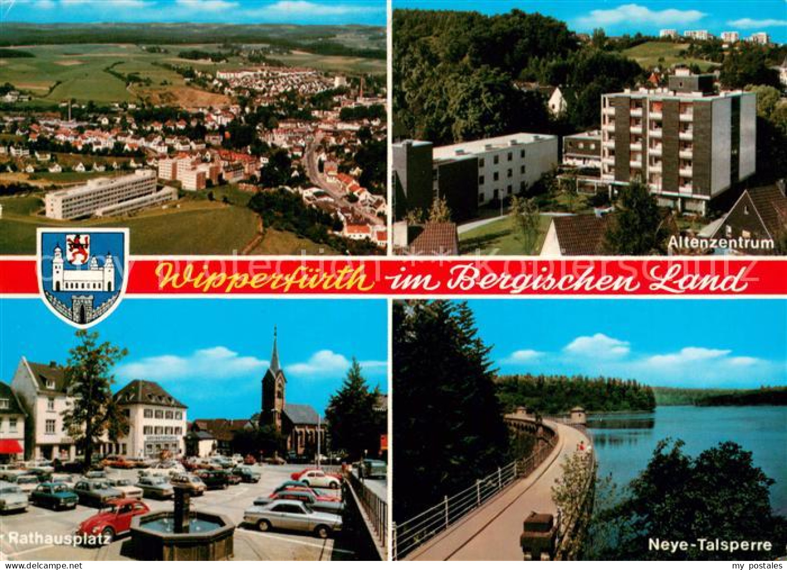 73672257 Wipperfuerth Bergisches Land Fliegeraufnahme Altenzentrum Rathausplatz  - Wipperfuerth