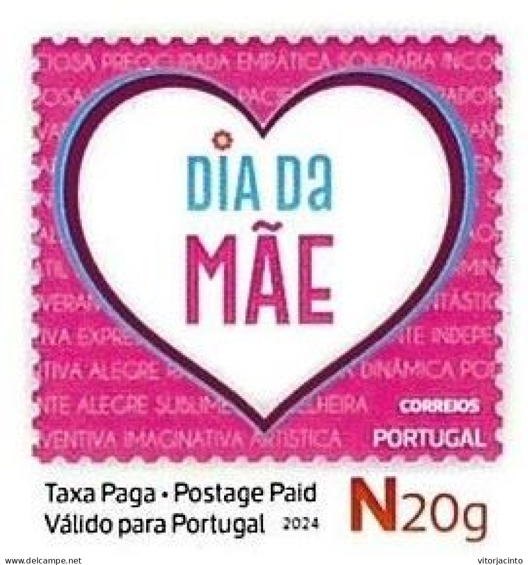 PORTUGAL - PAP N20g - Mother's Day - Date Of Issue: 2024-05-03 - Moederdag