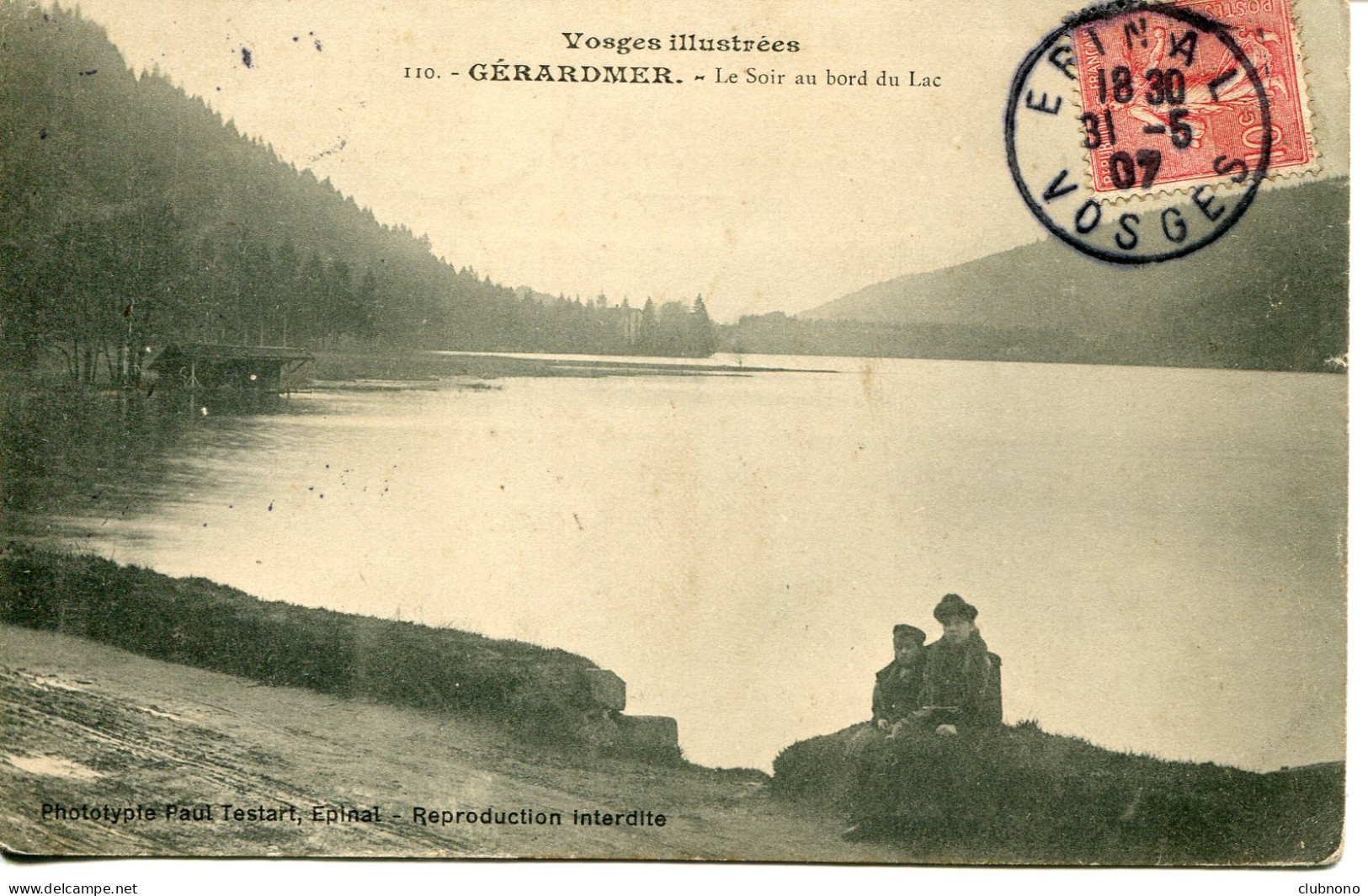 CPA -  GERARDMER - LE SOIR AU BORD DU LAC - Gerardmer